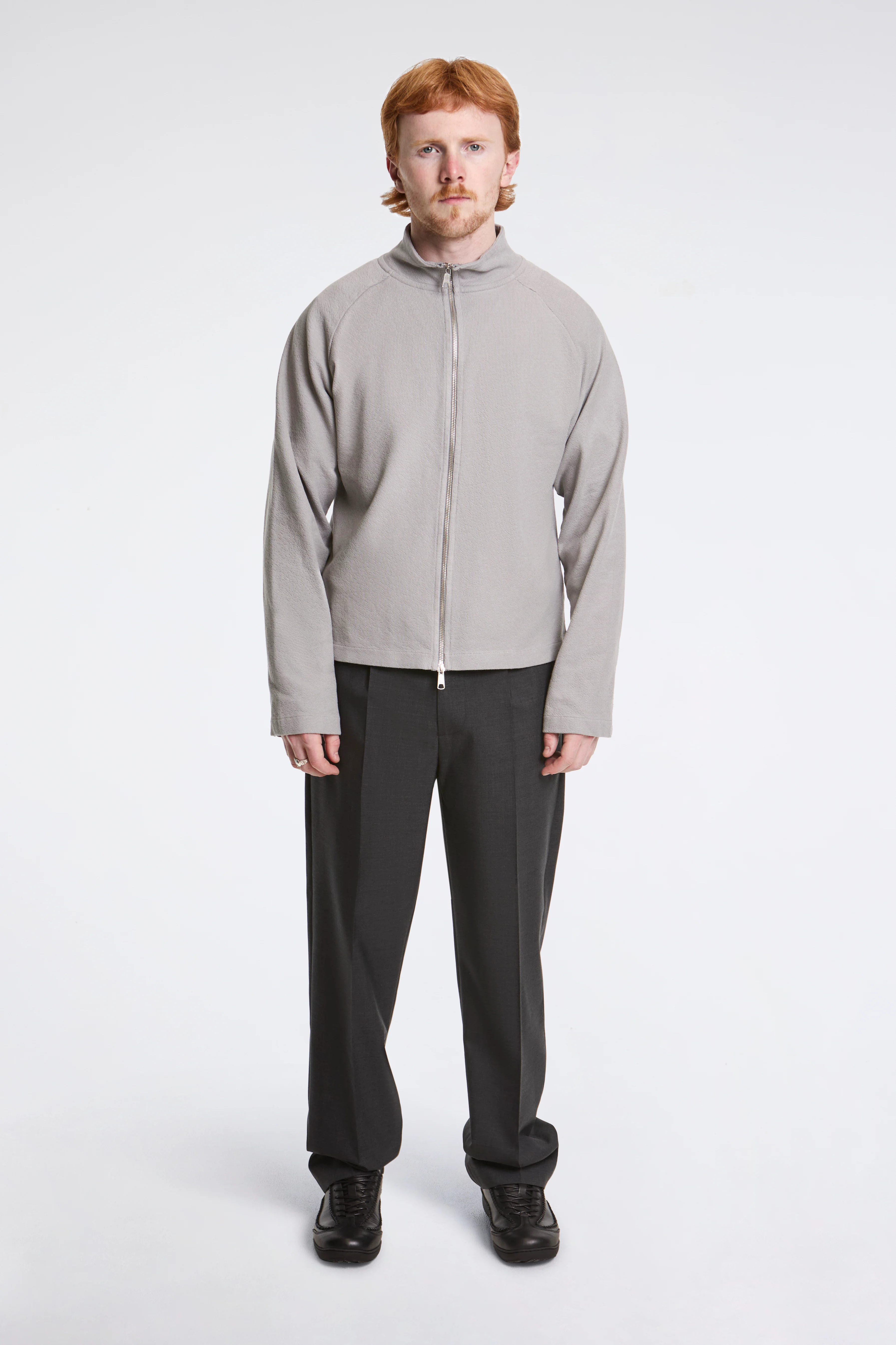 Leisure Zip Up Mineral Grey Needle Jump - Image 6