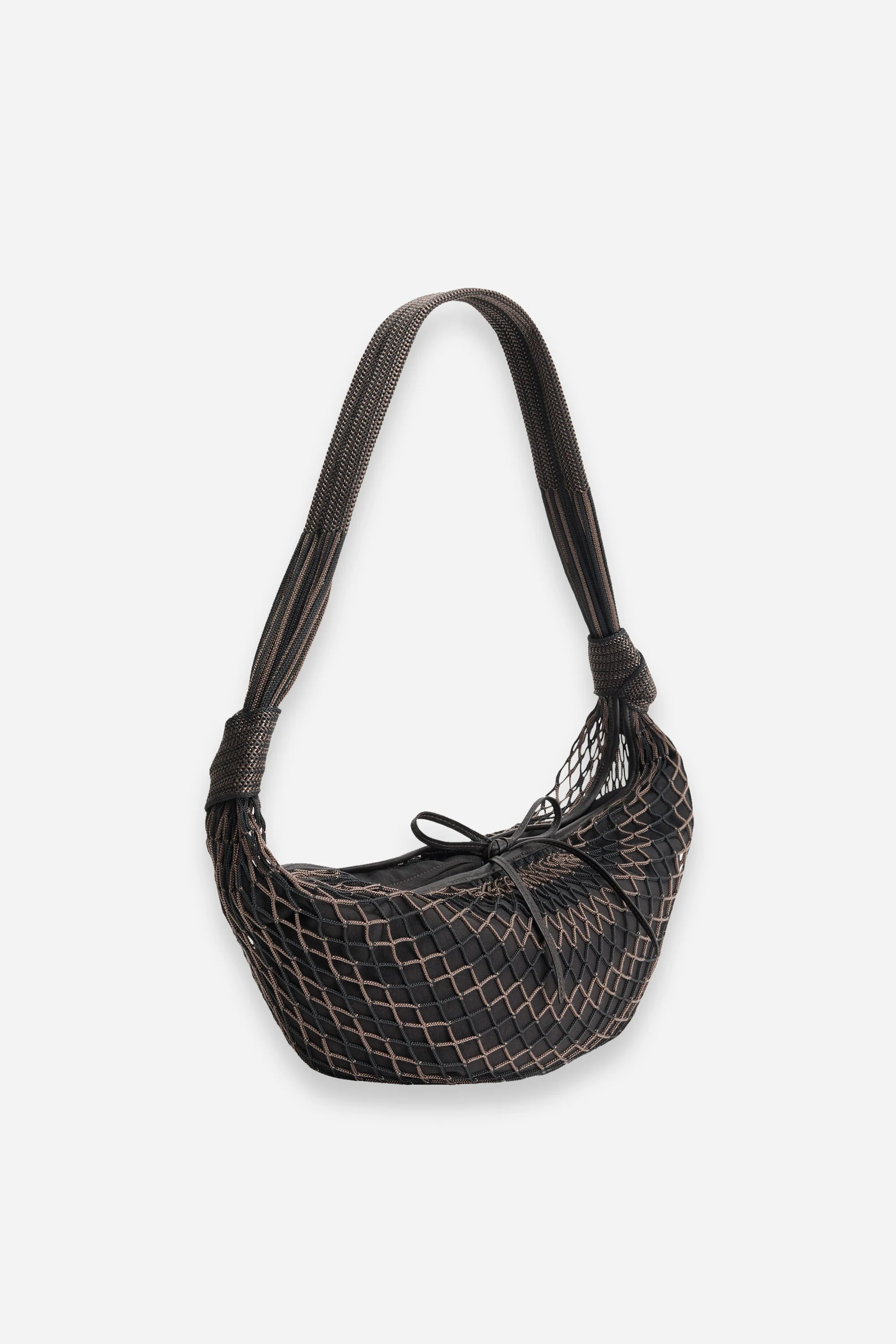 Croissant Filt Bag Chevron Marron Glacé - Image 2