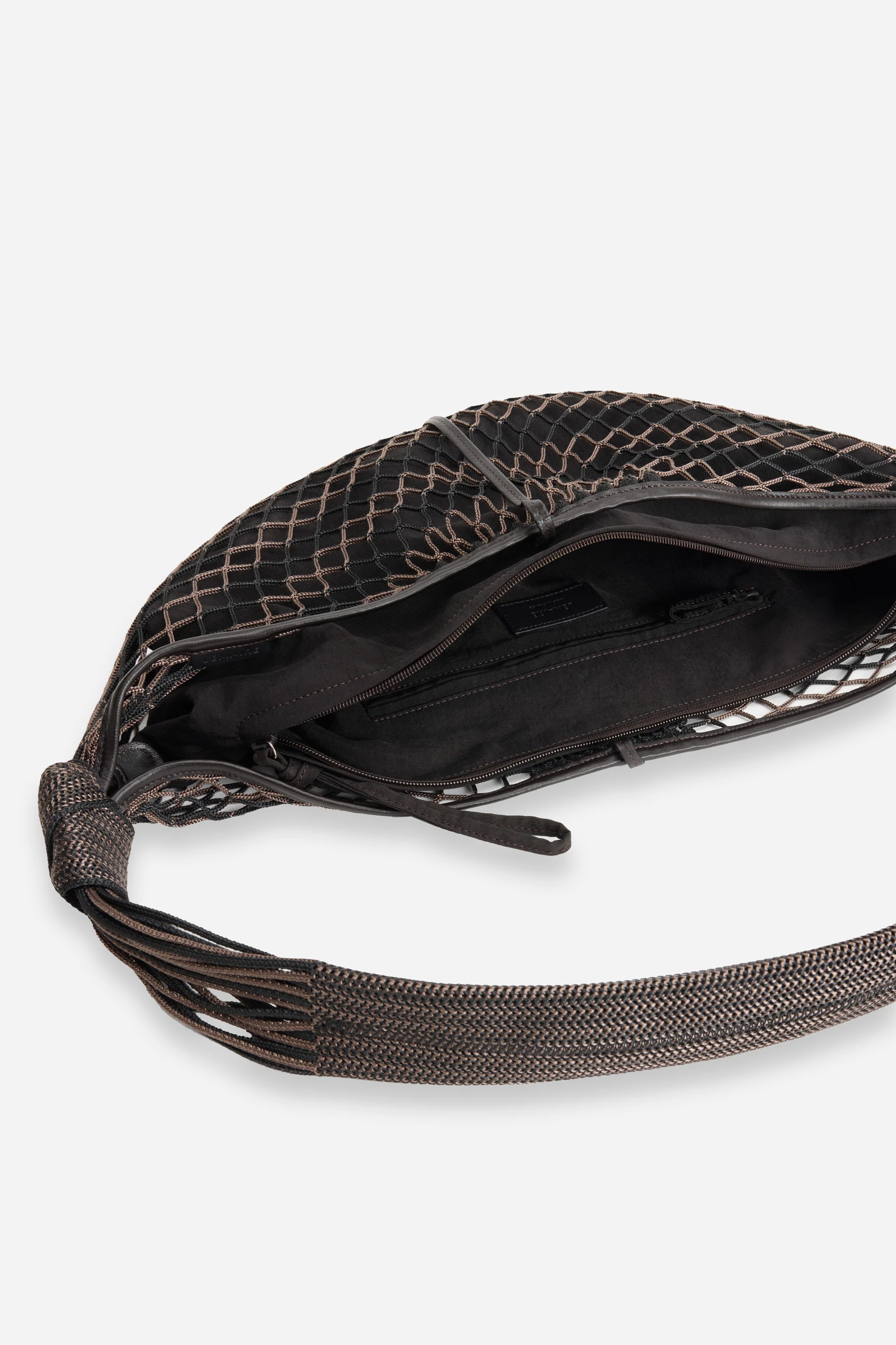 Croissant Filt Bag Chevron Marron Glacé - Image 3