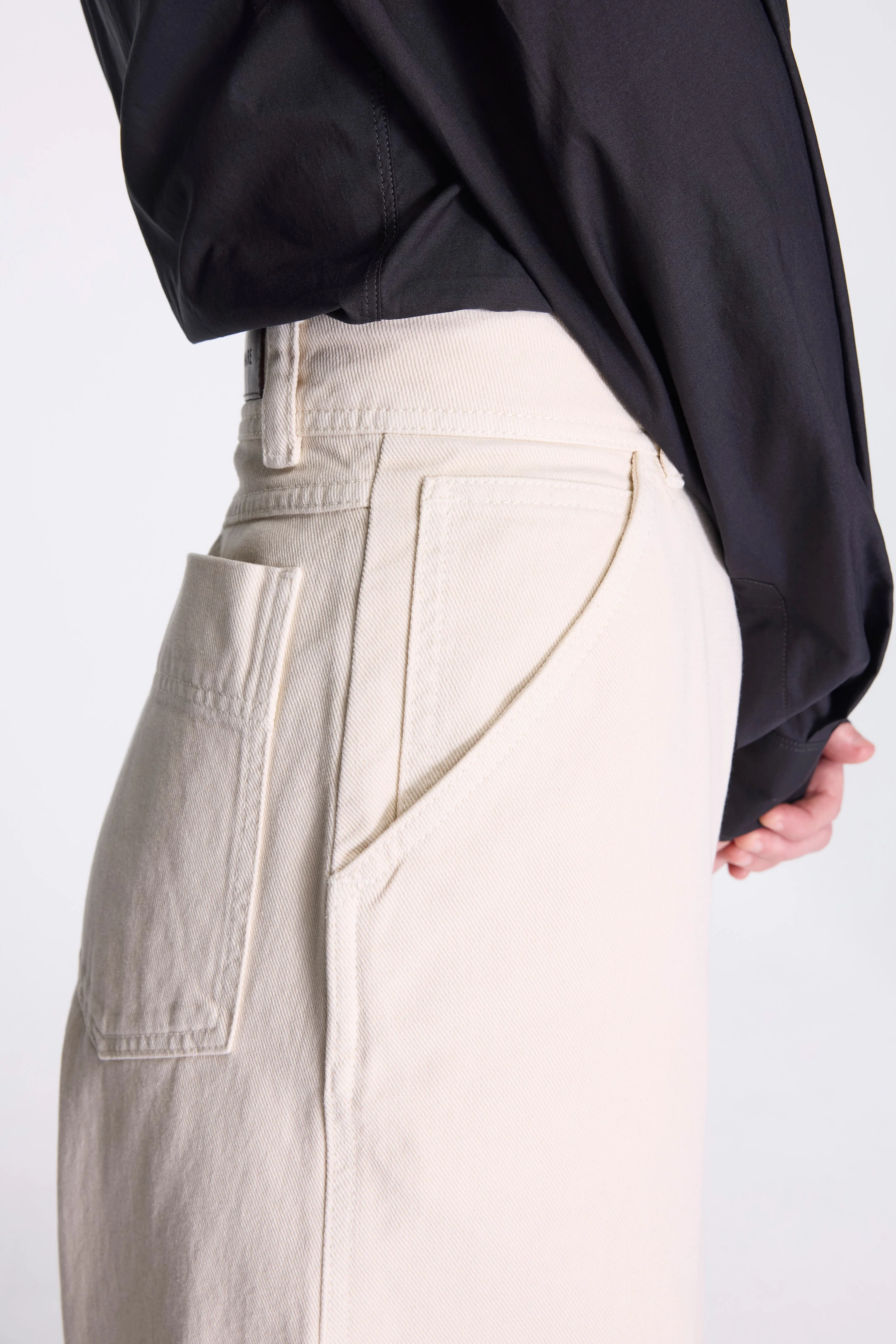 Large Pants Denim Snow Clay - Image 4