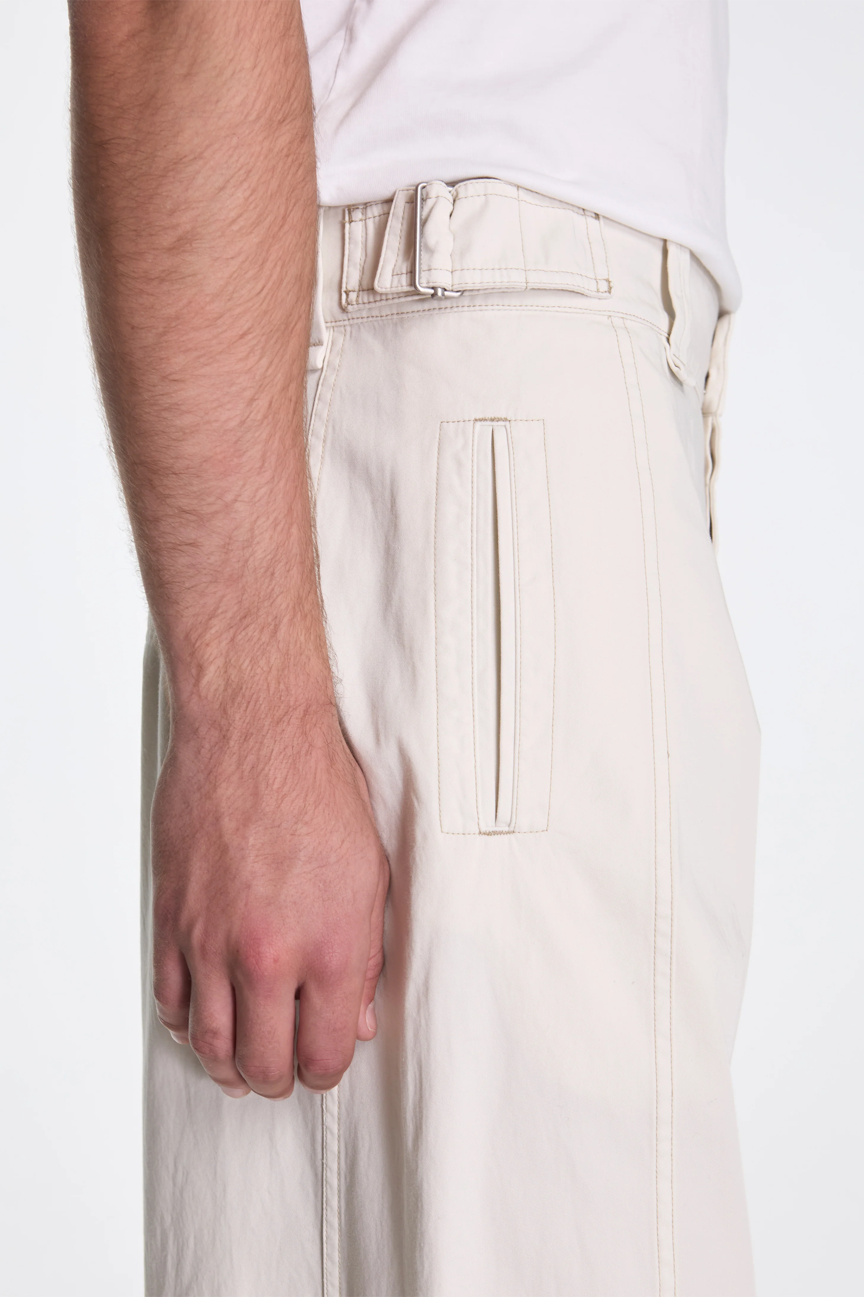 Maxi Utility Pants Light Cream - Image 3
