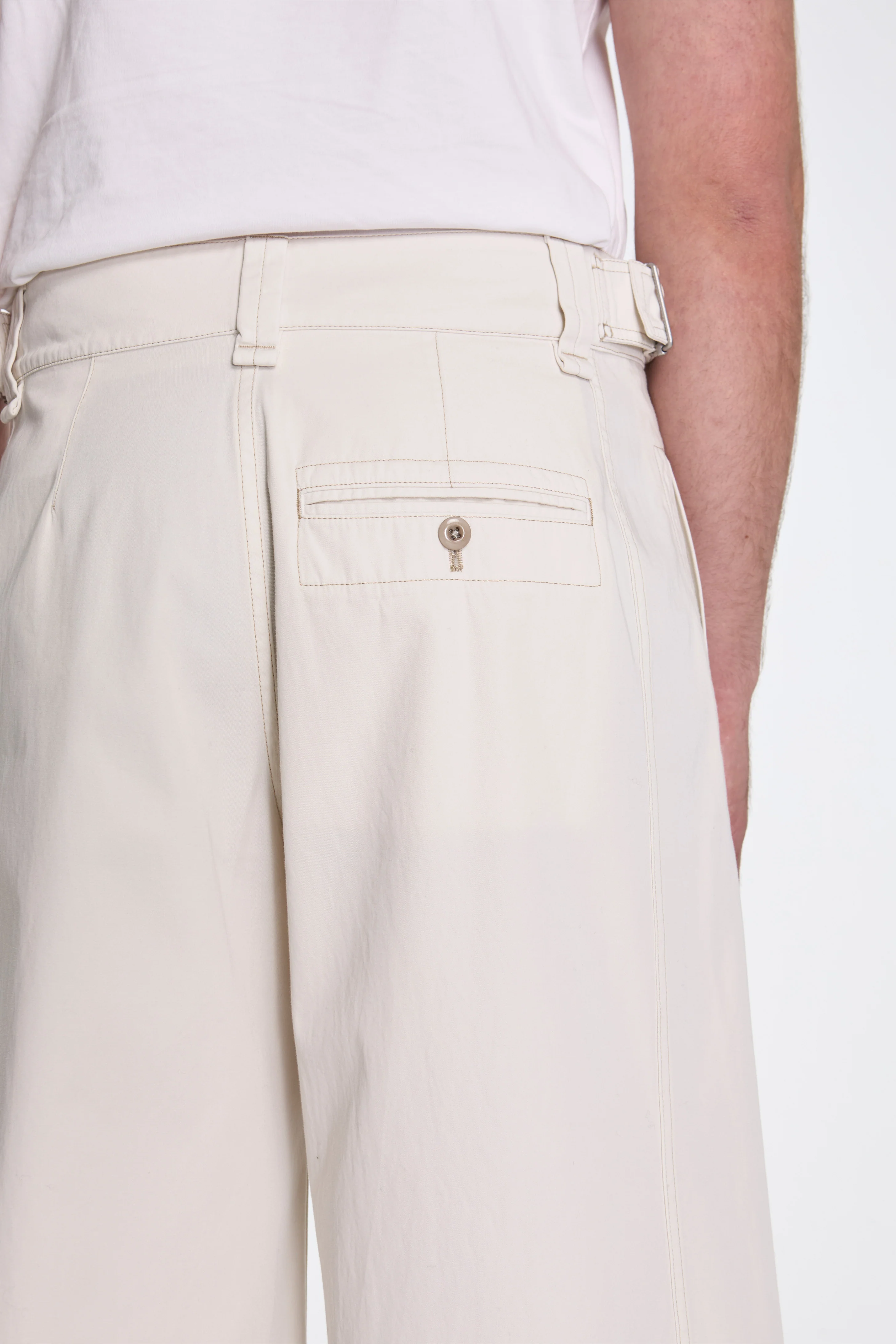 Maxi Utility Pants Light Cream - Image 4