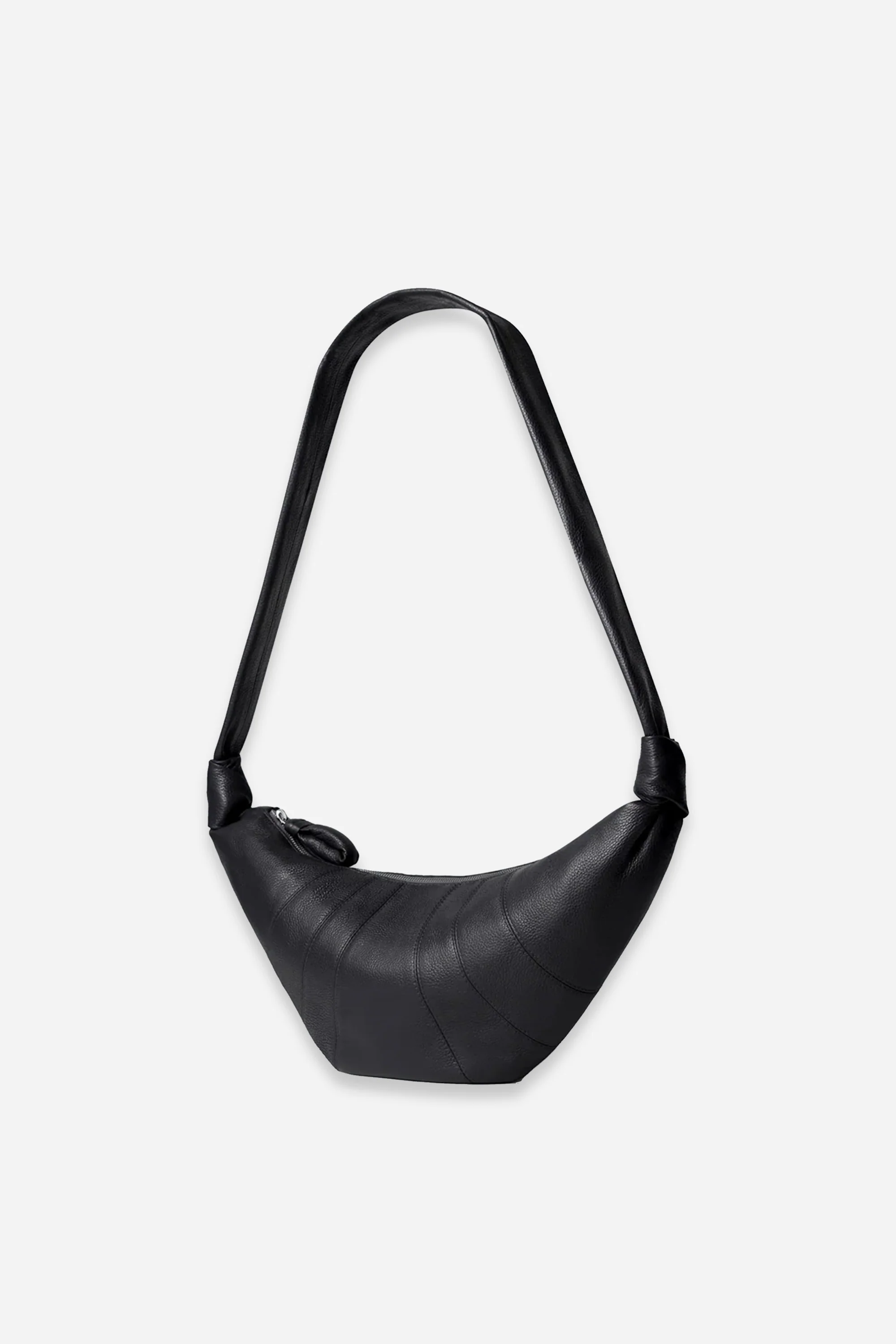 Medium Croissant Bag Black Grain - Image 2