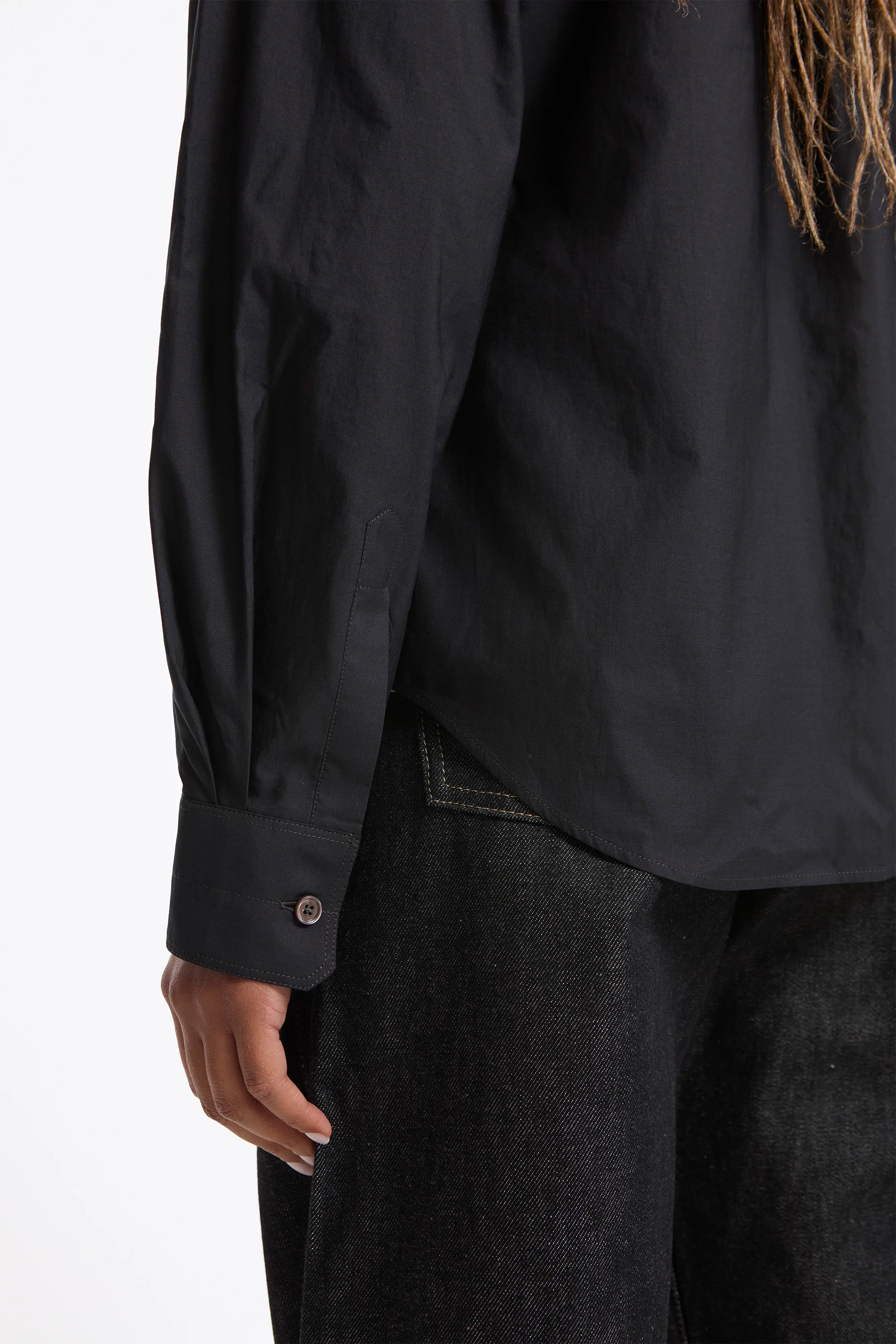 Pointed Collar Shirt Squid Ink - Image 4