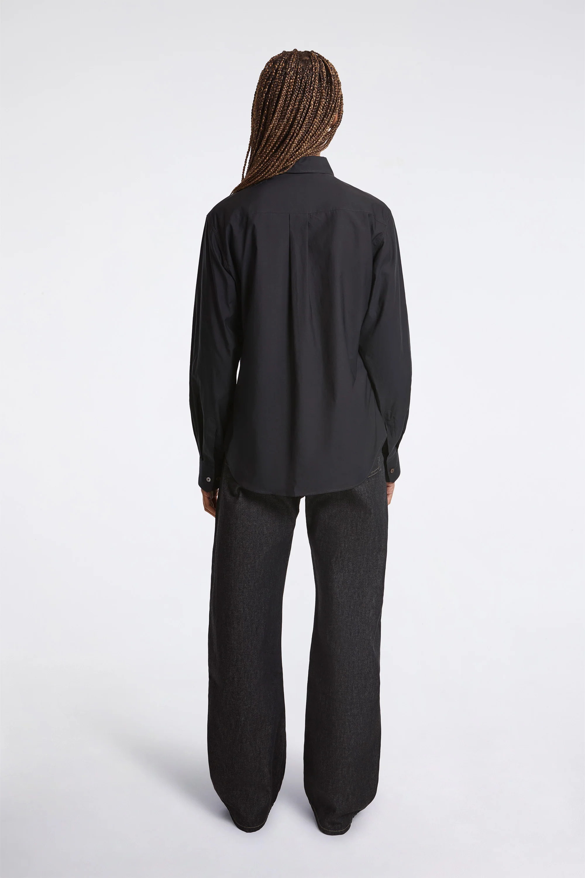 Pointed Collar Shirt Squid Ink - Image 6