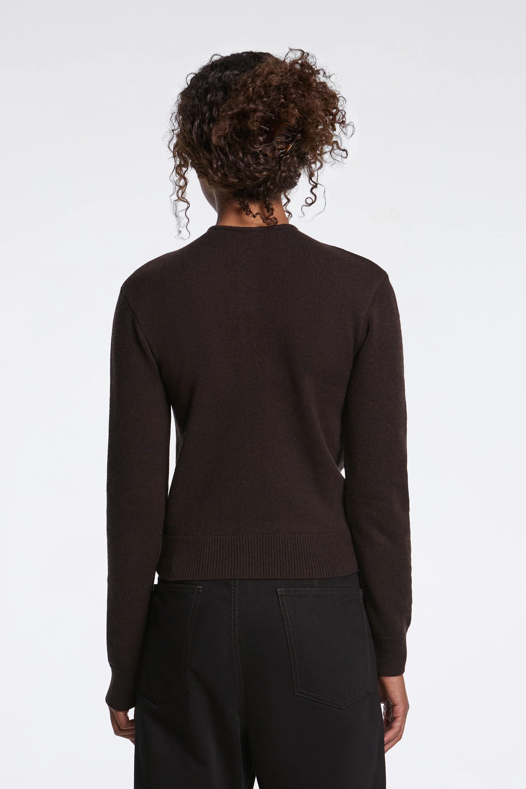 Reversible Buttoned Sweater Ebony - Image 2