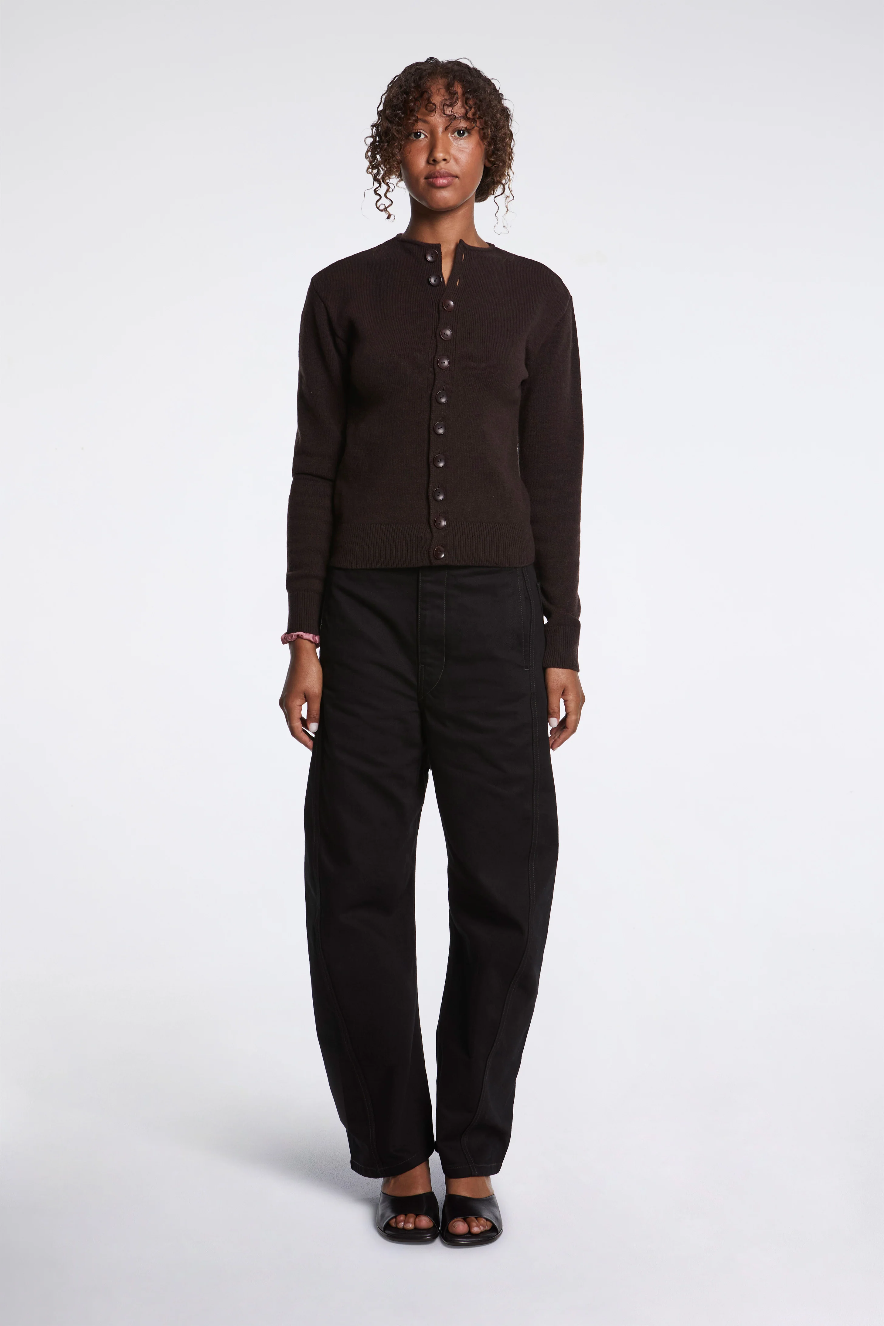 Reversible Buttoned Sweater Ebony - Image 4