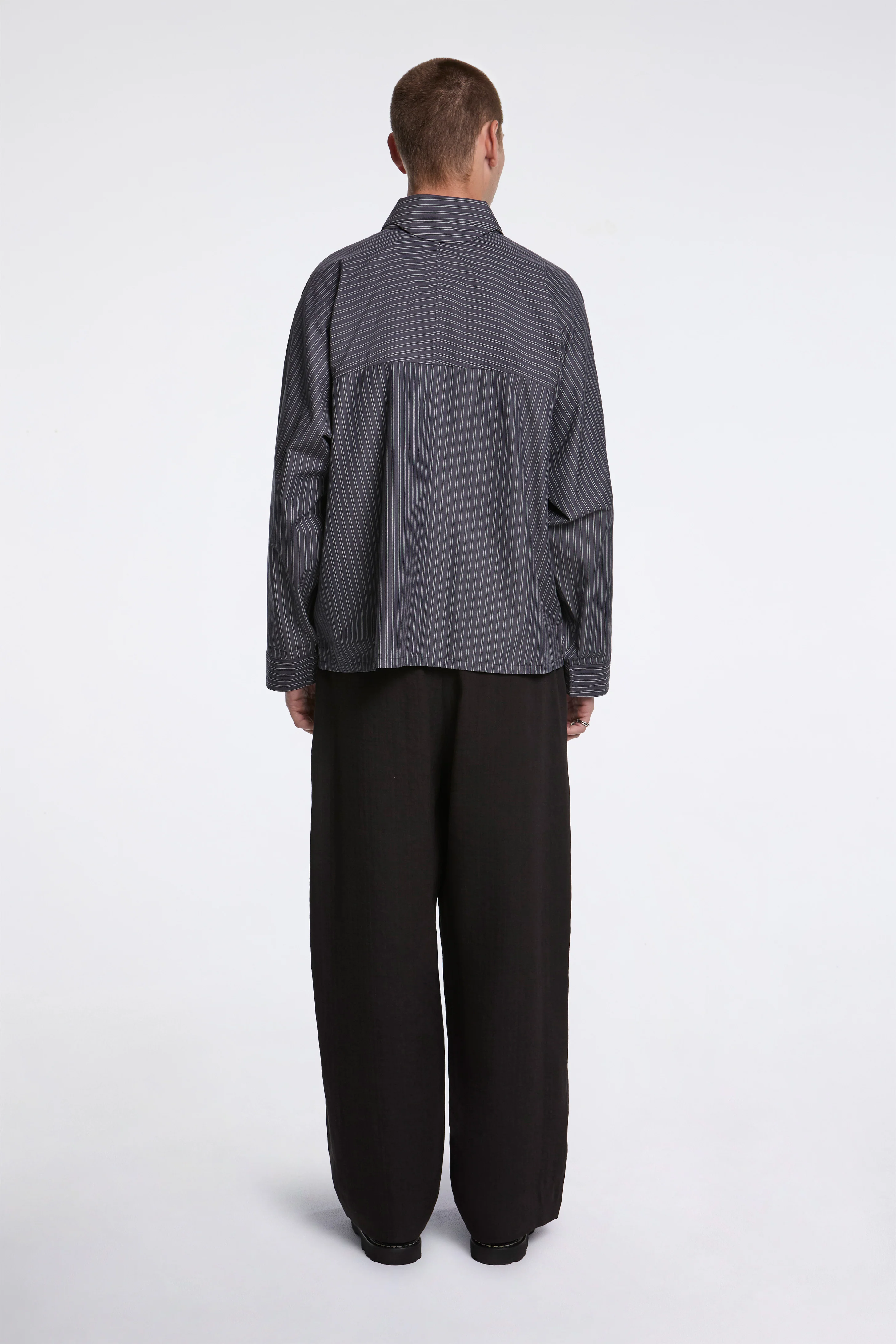 Line Broken Herringbone Pant Espresso - Image 5