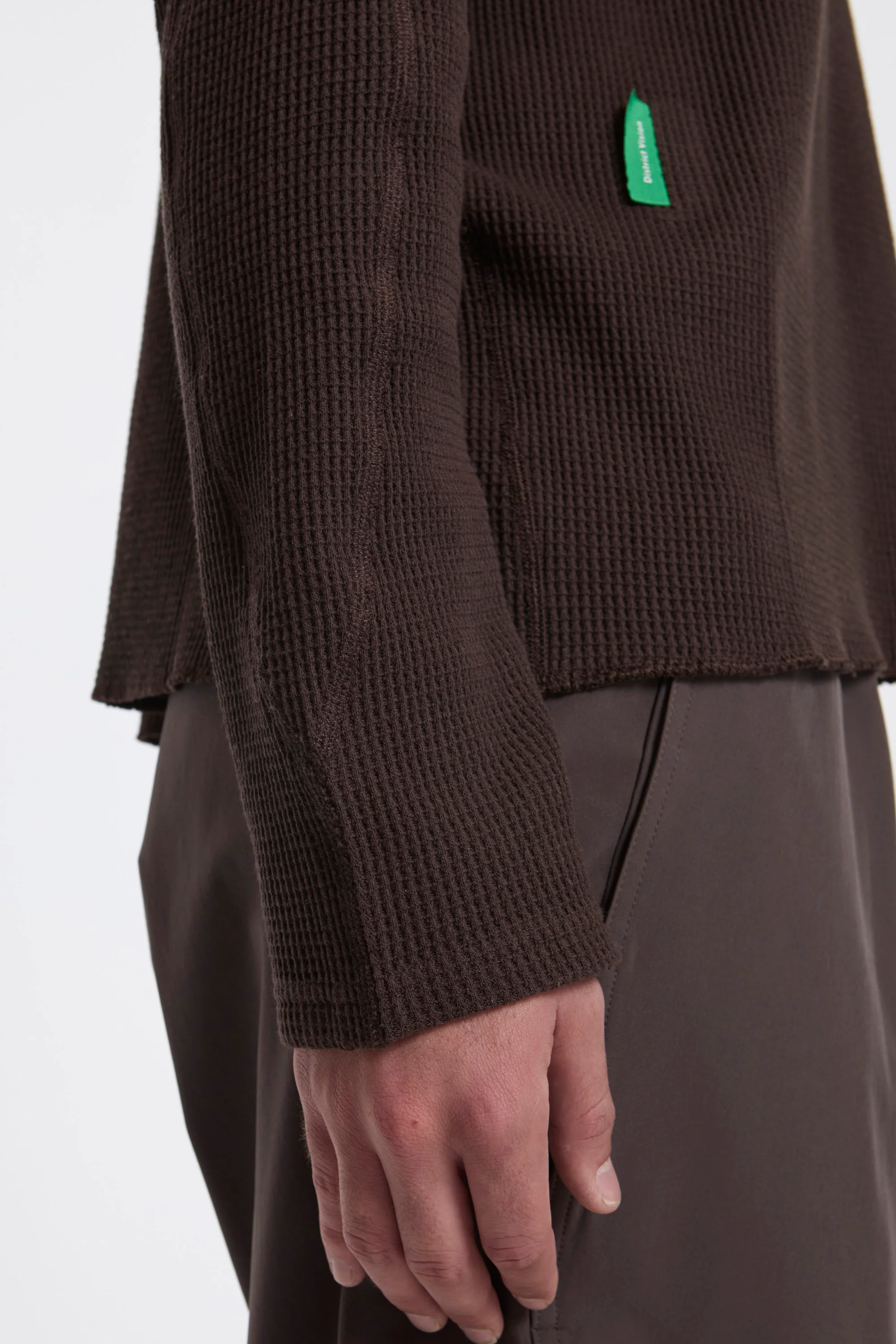 Long Sleeve Waffle Tee Umber - Image 5