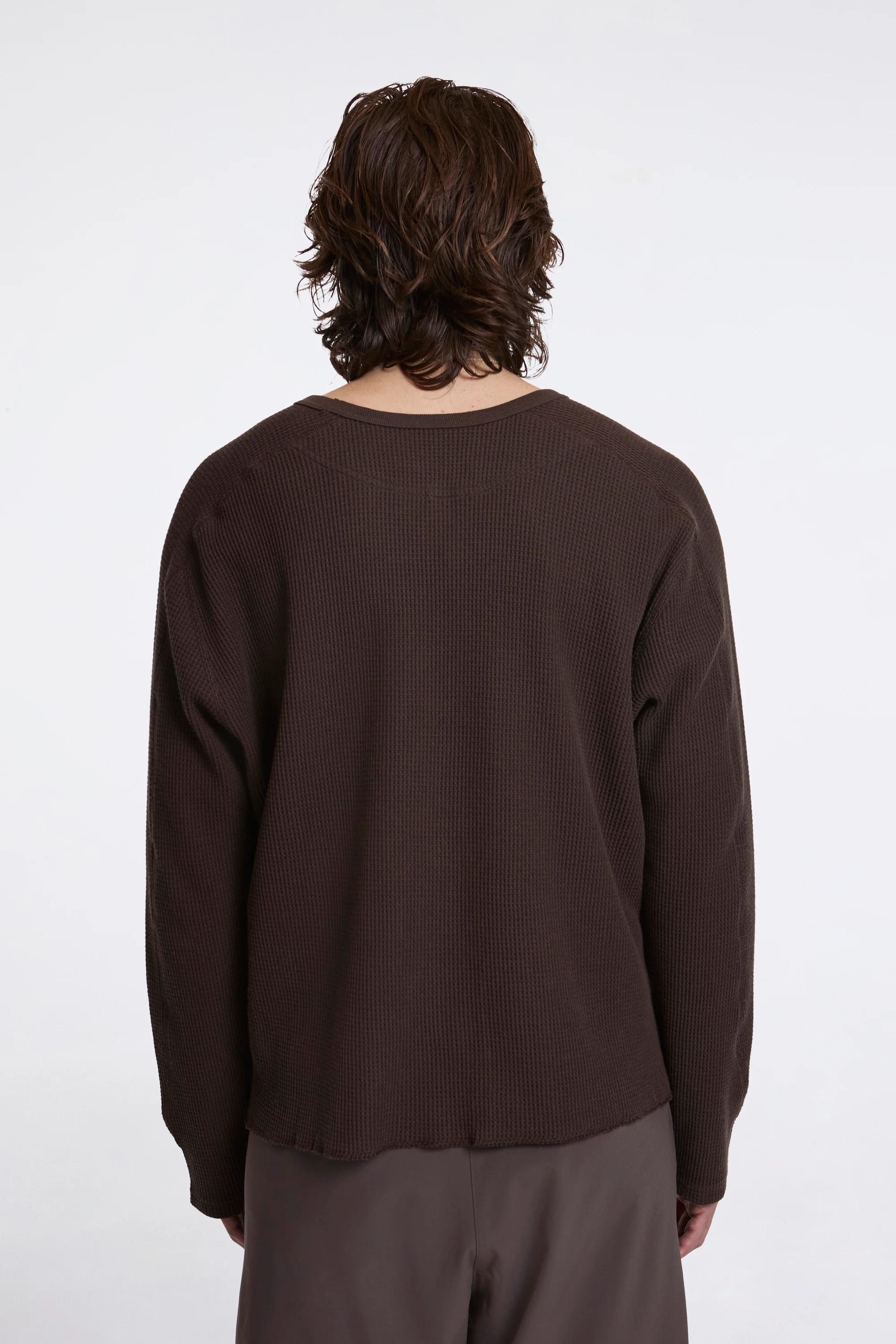 Long Sleeve Waffle Tee Umber - Image 6