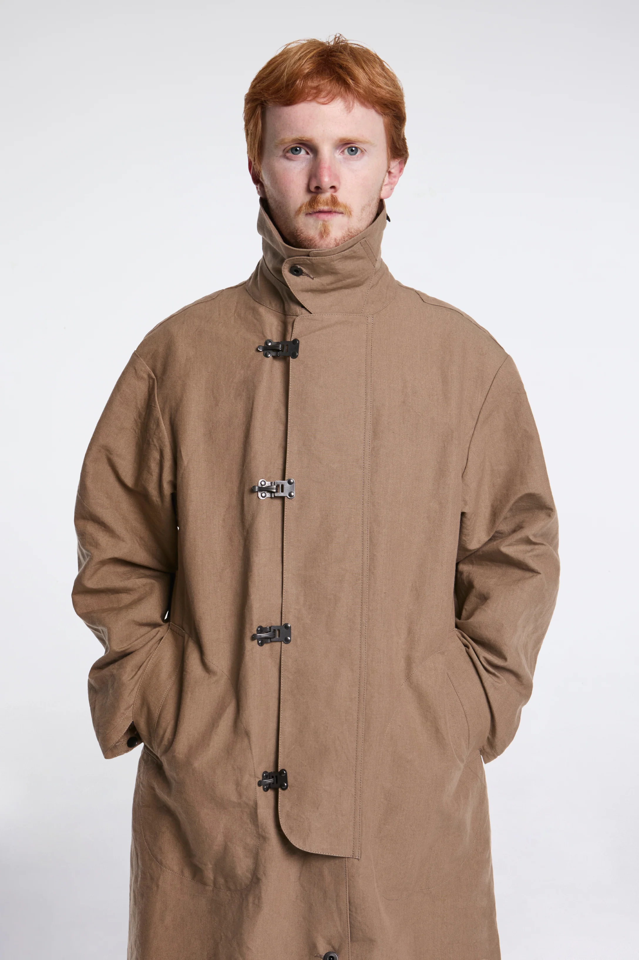 Lot.411 M-1918 Rain Coat Beige - Image 3