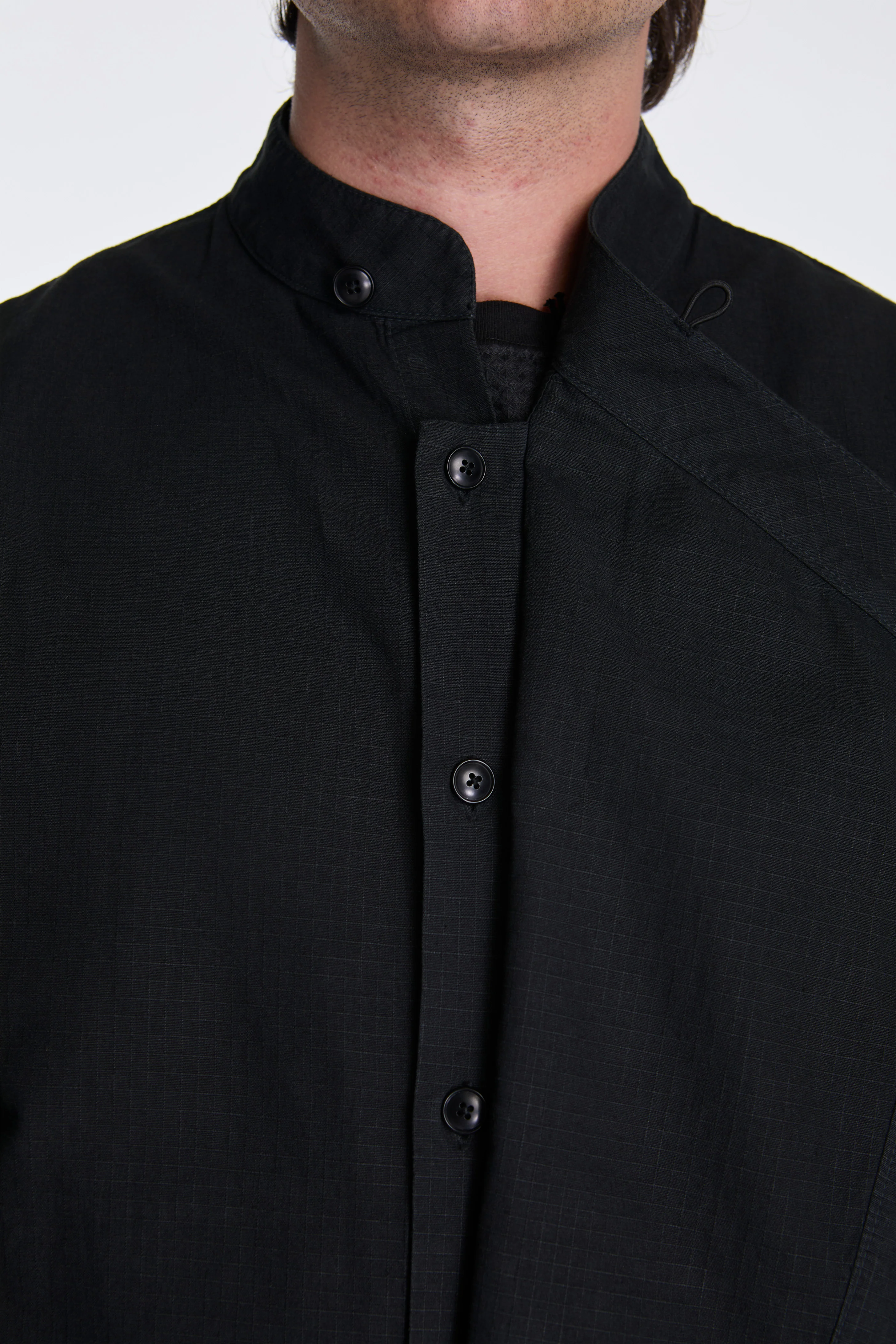 Asym Hanbok L/S Shirt Black - Image 3