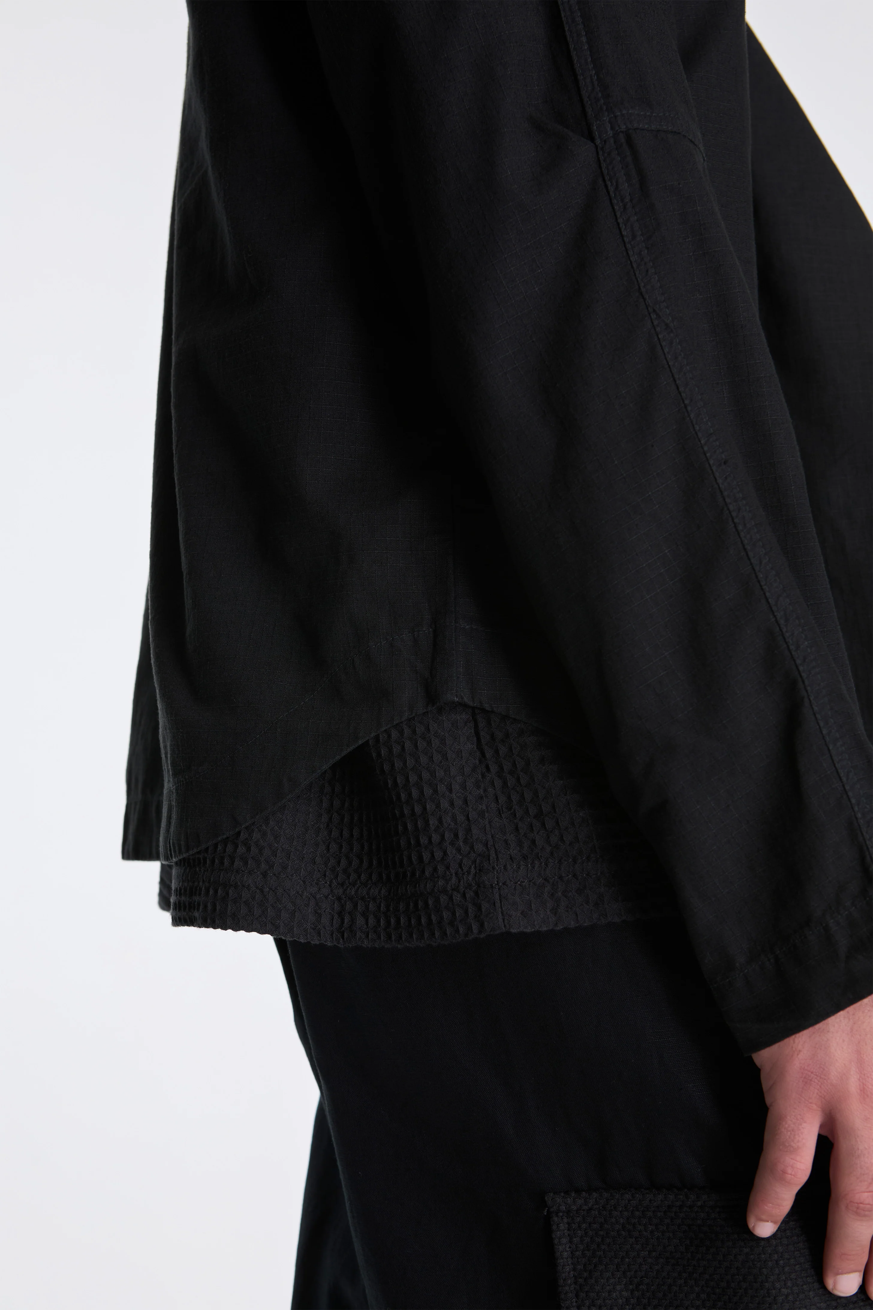Asym Hanbok L/S Shirt Black - Image 4
