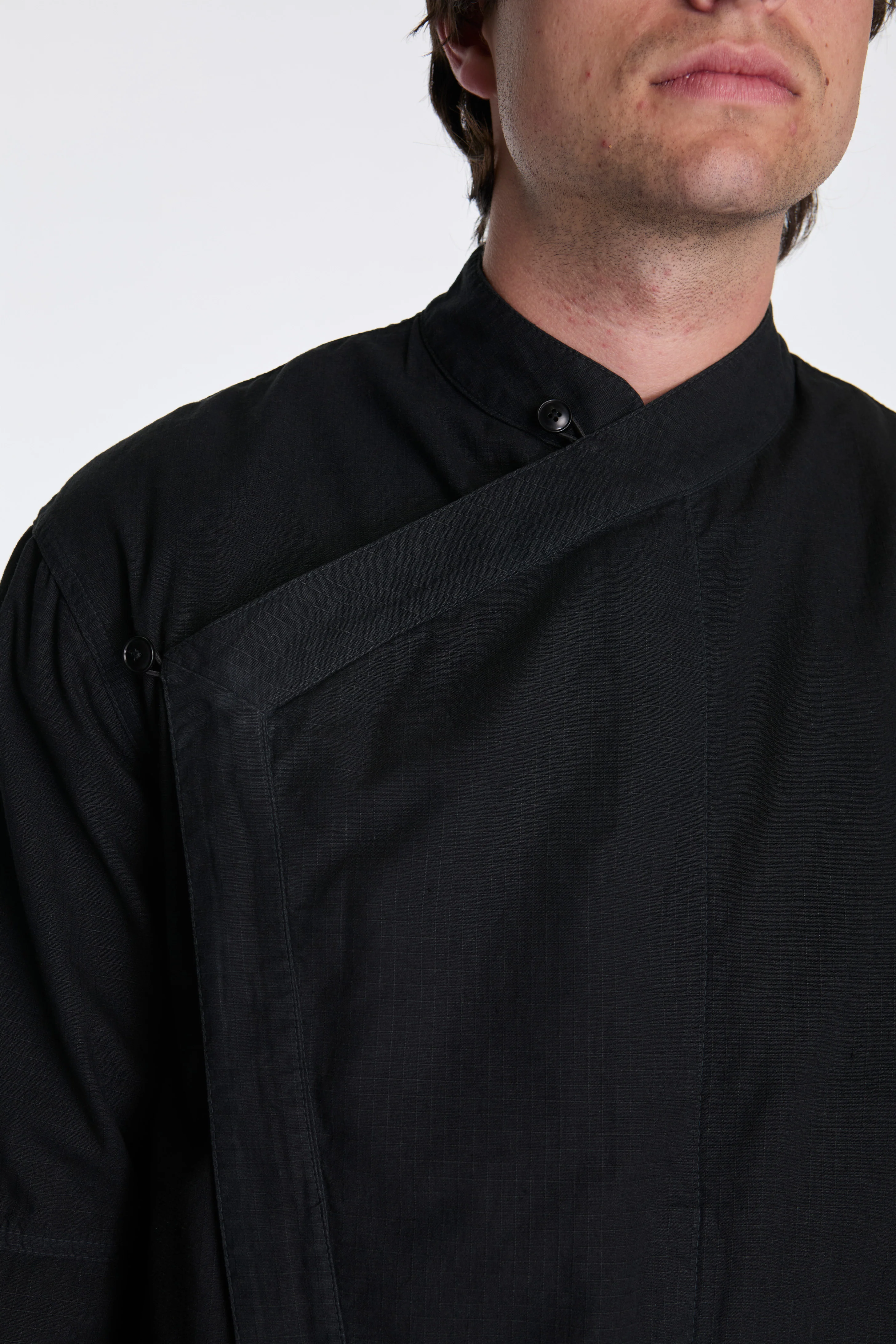Asym Hanbok L/S Shirt Black - Image 5