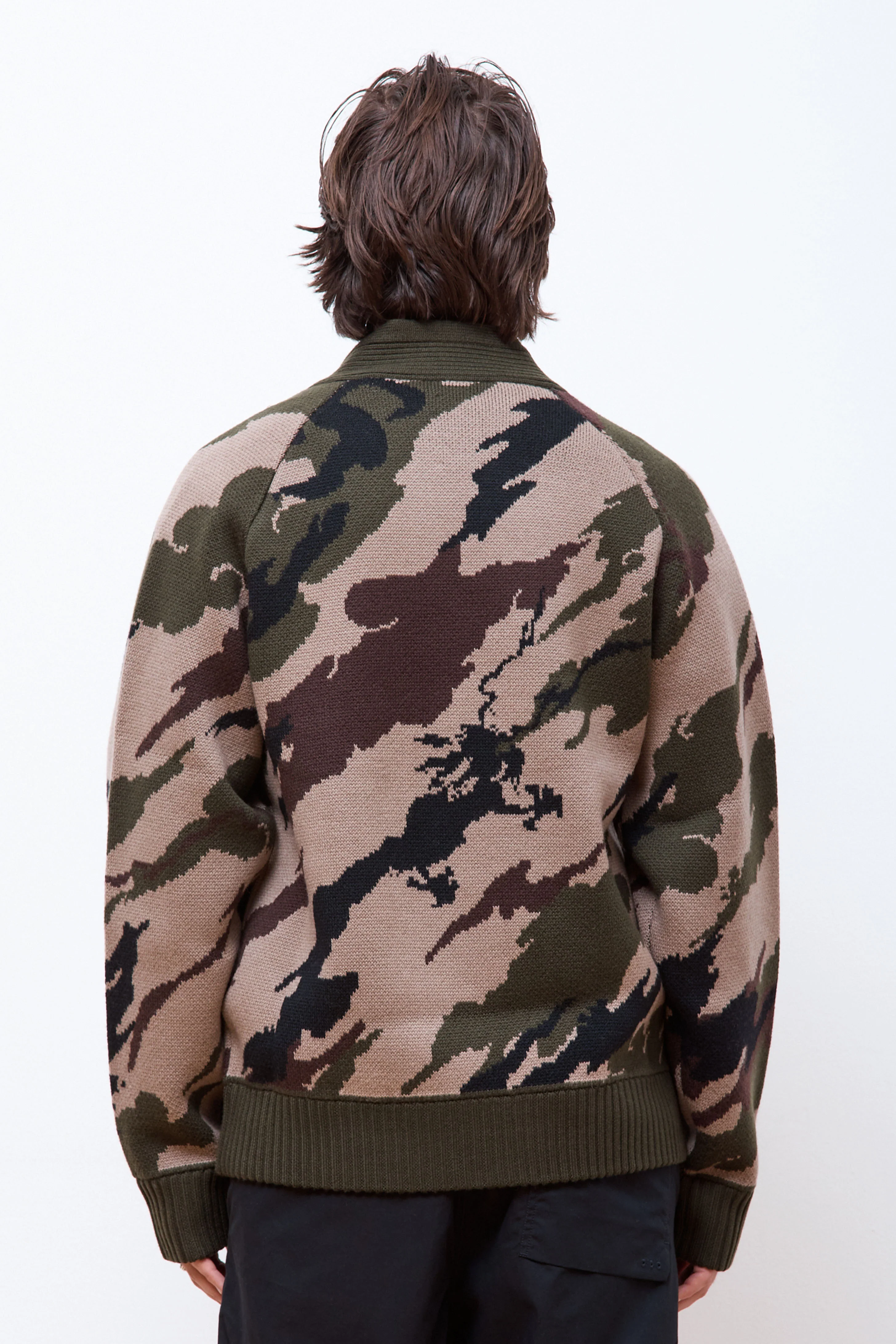 Camo Knitted Kimono Woodland - Image 4