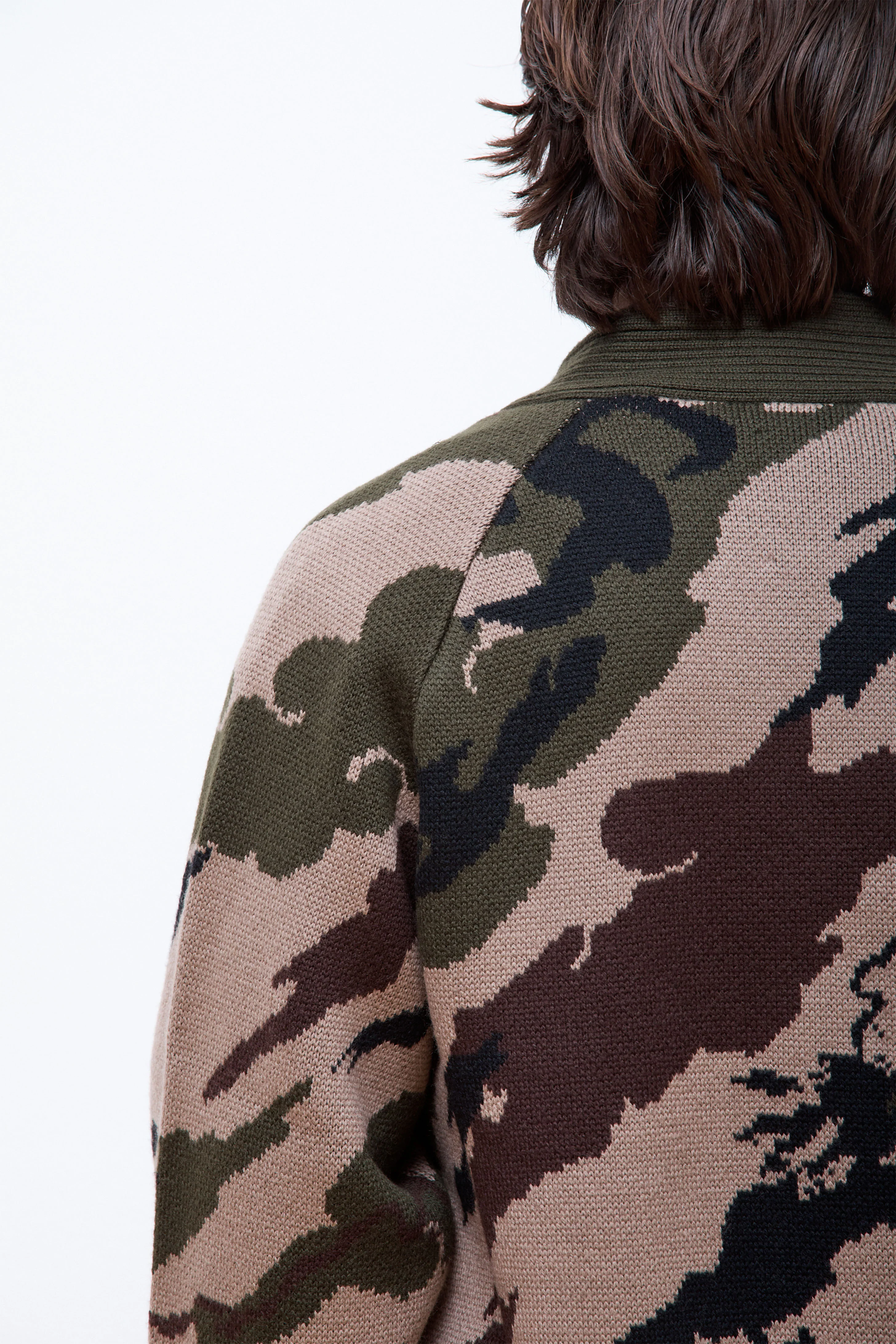 Camo Knitted Kimono Woodland - Image 5