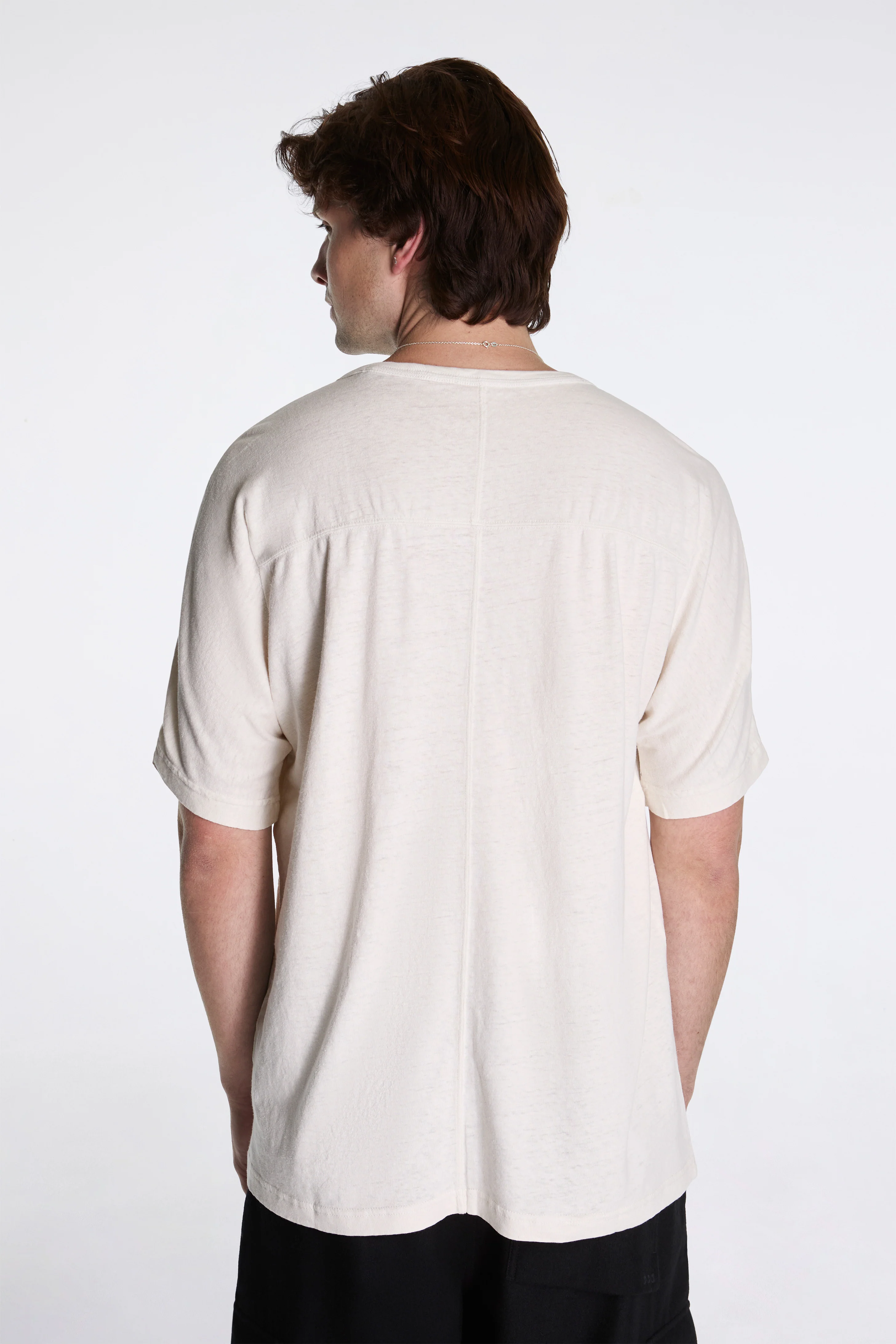 Hemp Cross Oversized T-Shirt White - Image 2