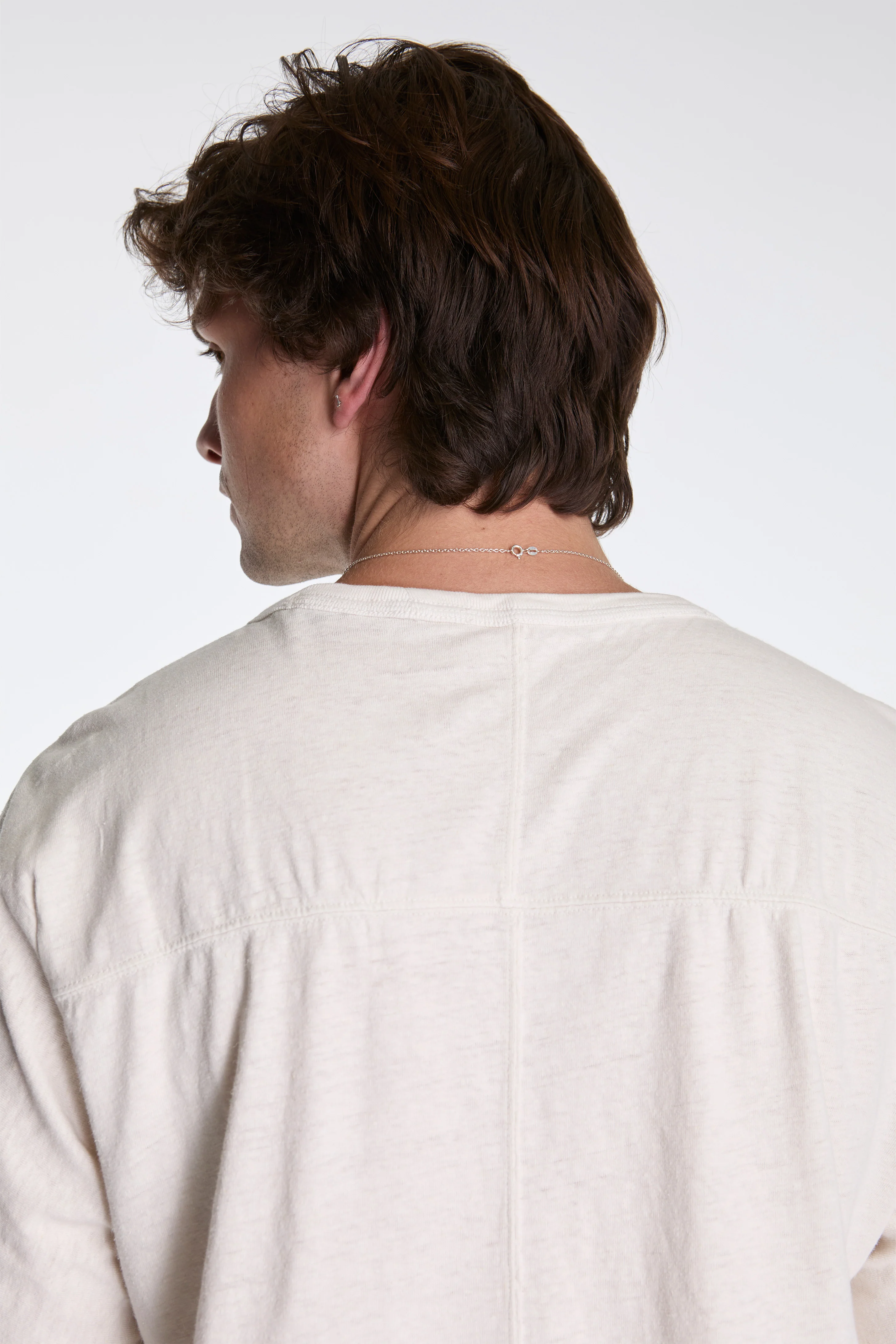 Hemp Cross Oversized T-Shirt White - Image 3