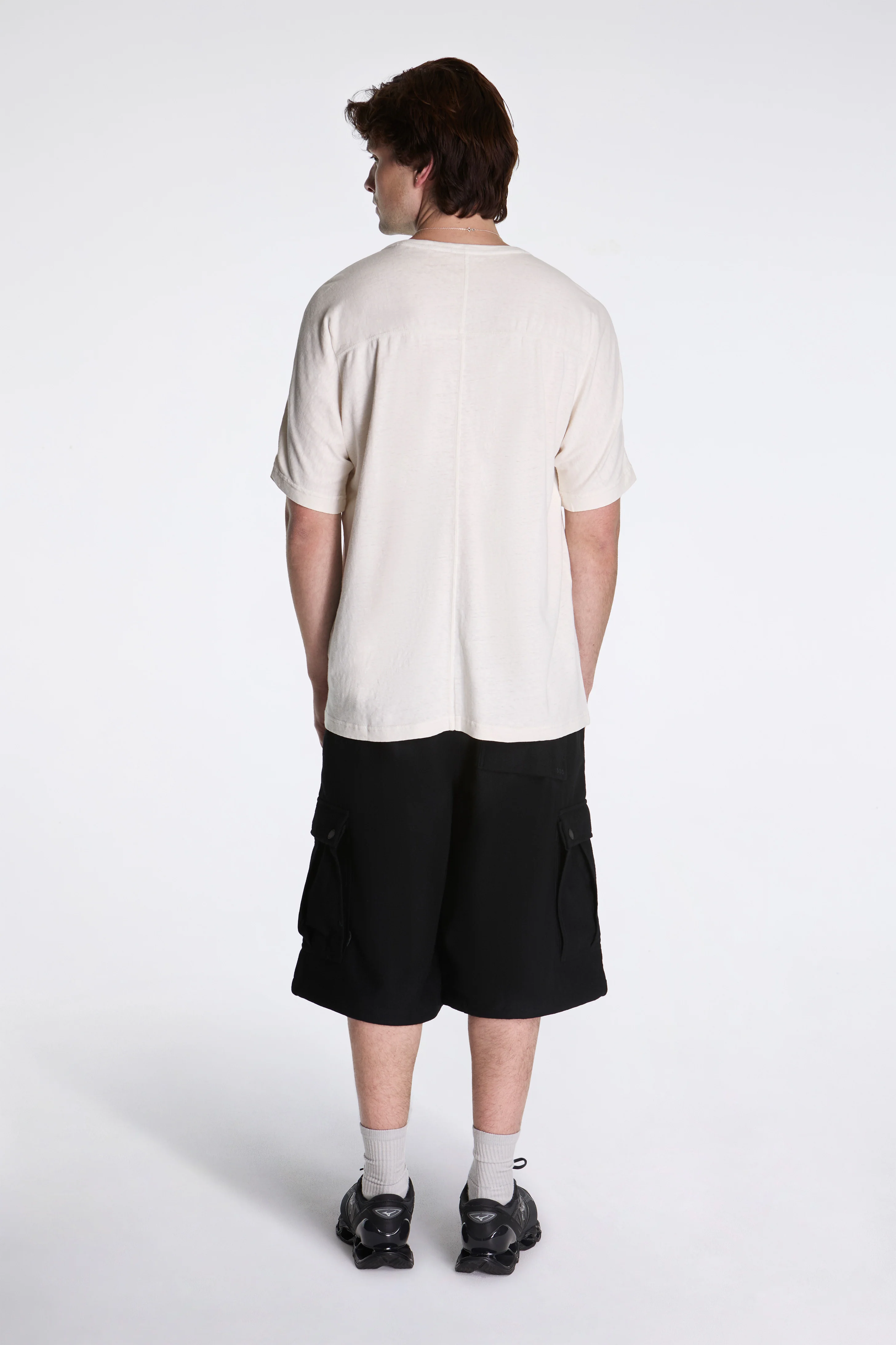 Hemp Cross Oversized T-Shirt White - Image 7