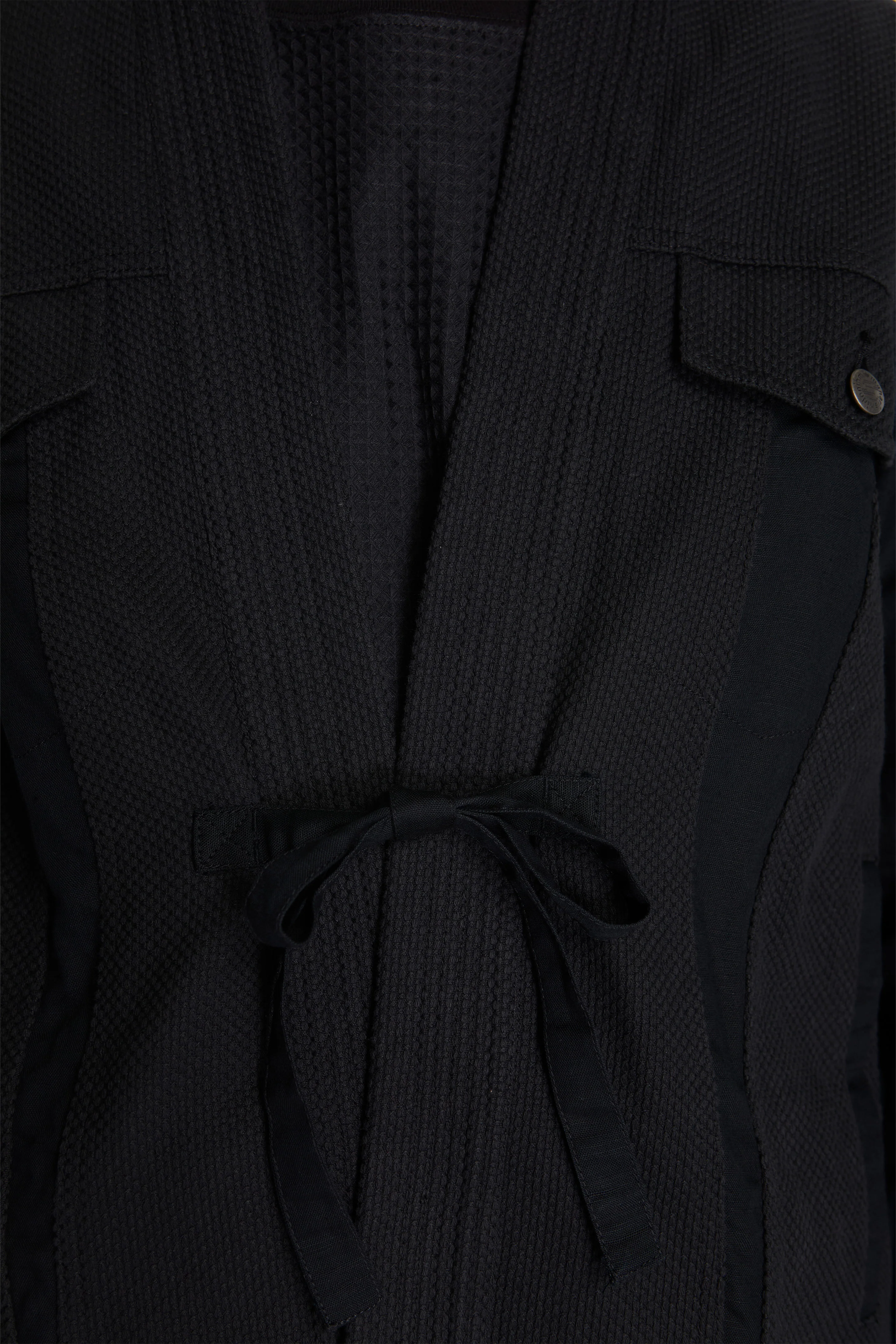 Hemp Hanten Trucker Jacket Black - Image 5
