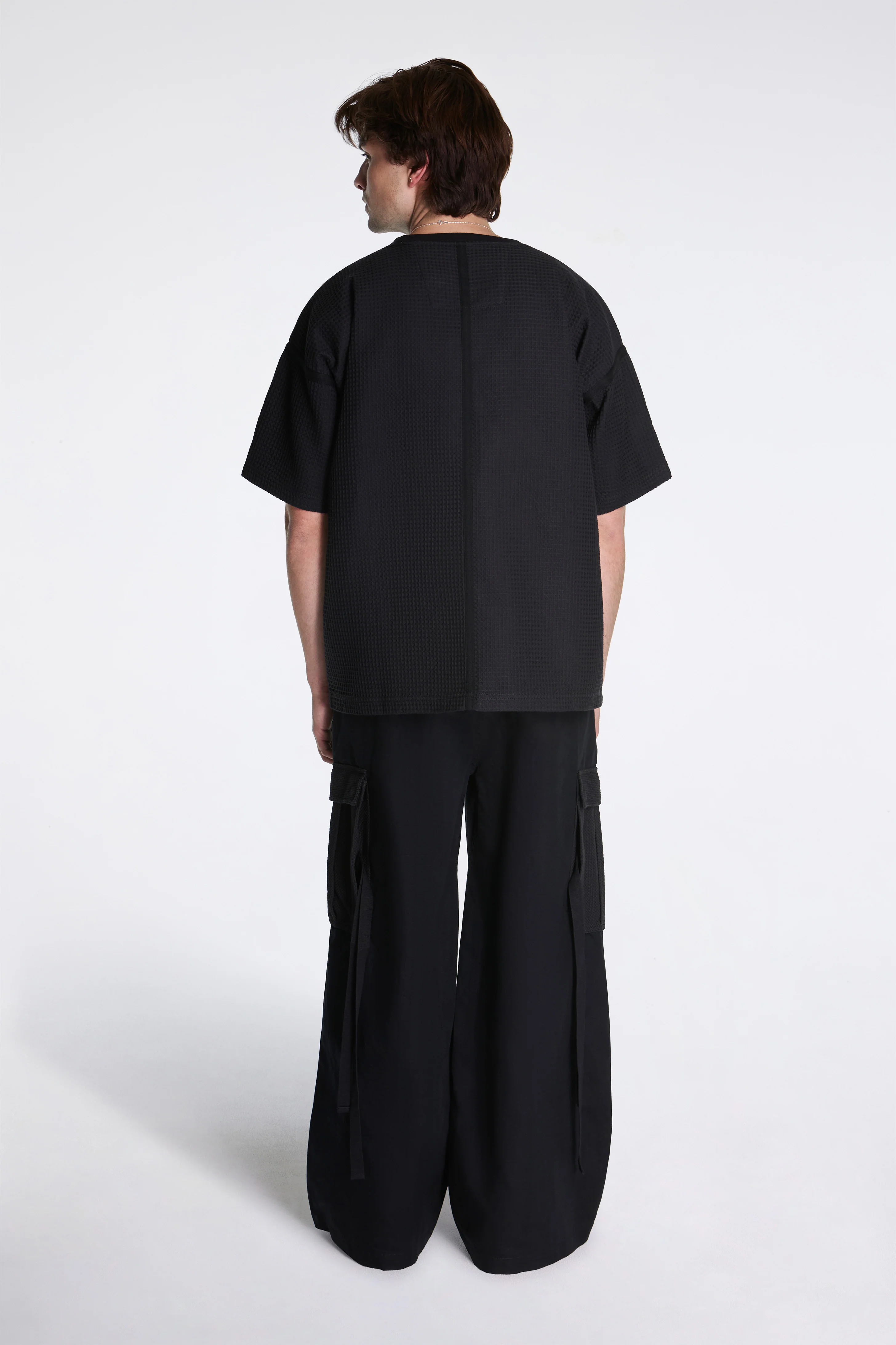 Waffle Kimono Tee Black - Image 7