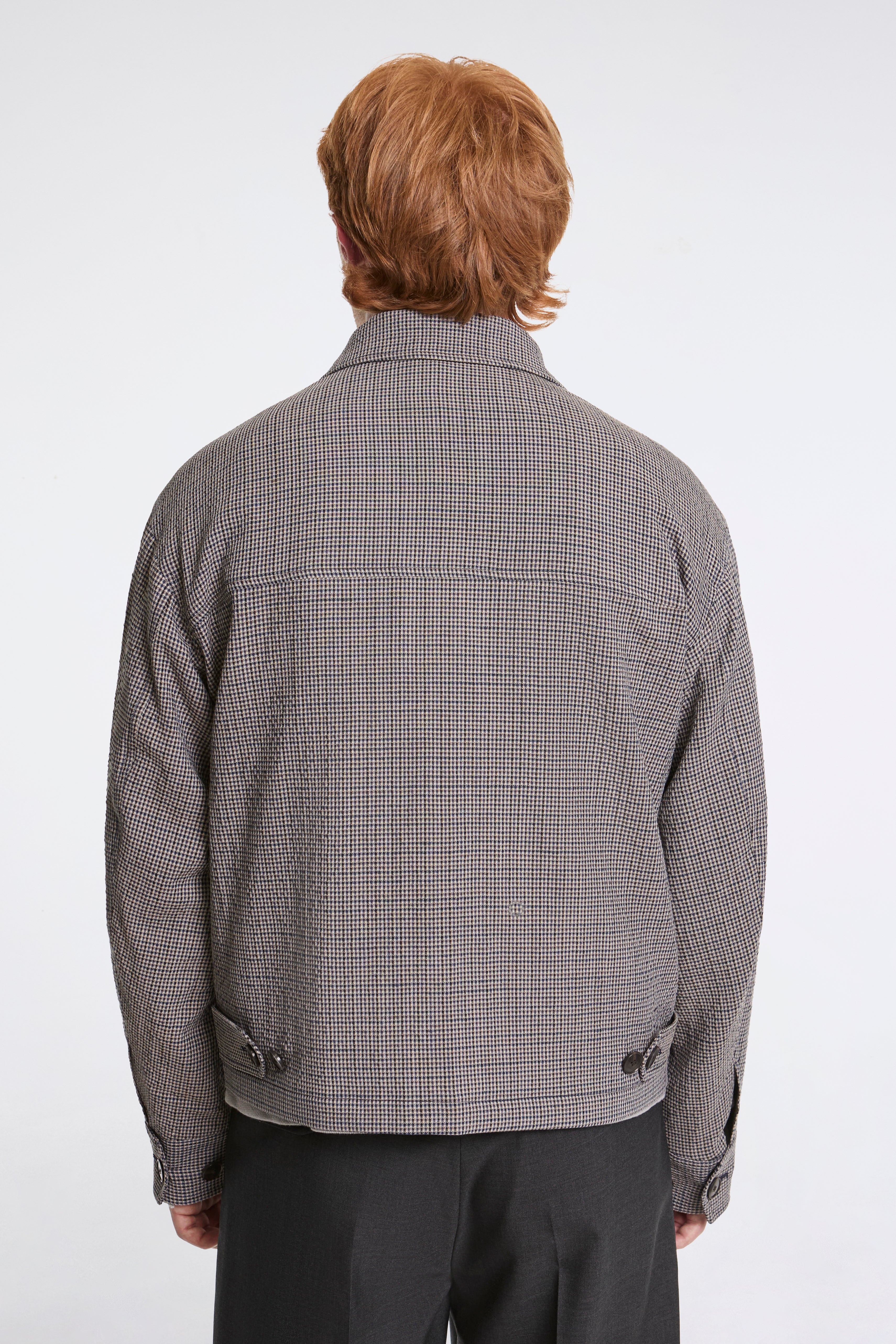 Mail Jacket Taupe Check - Image 2