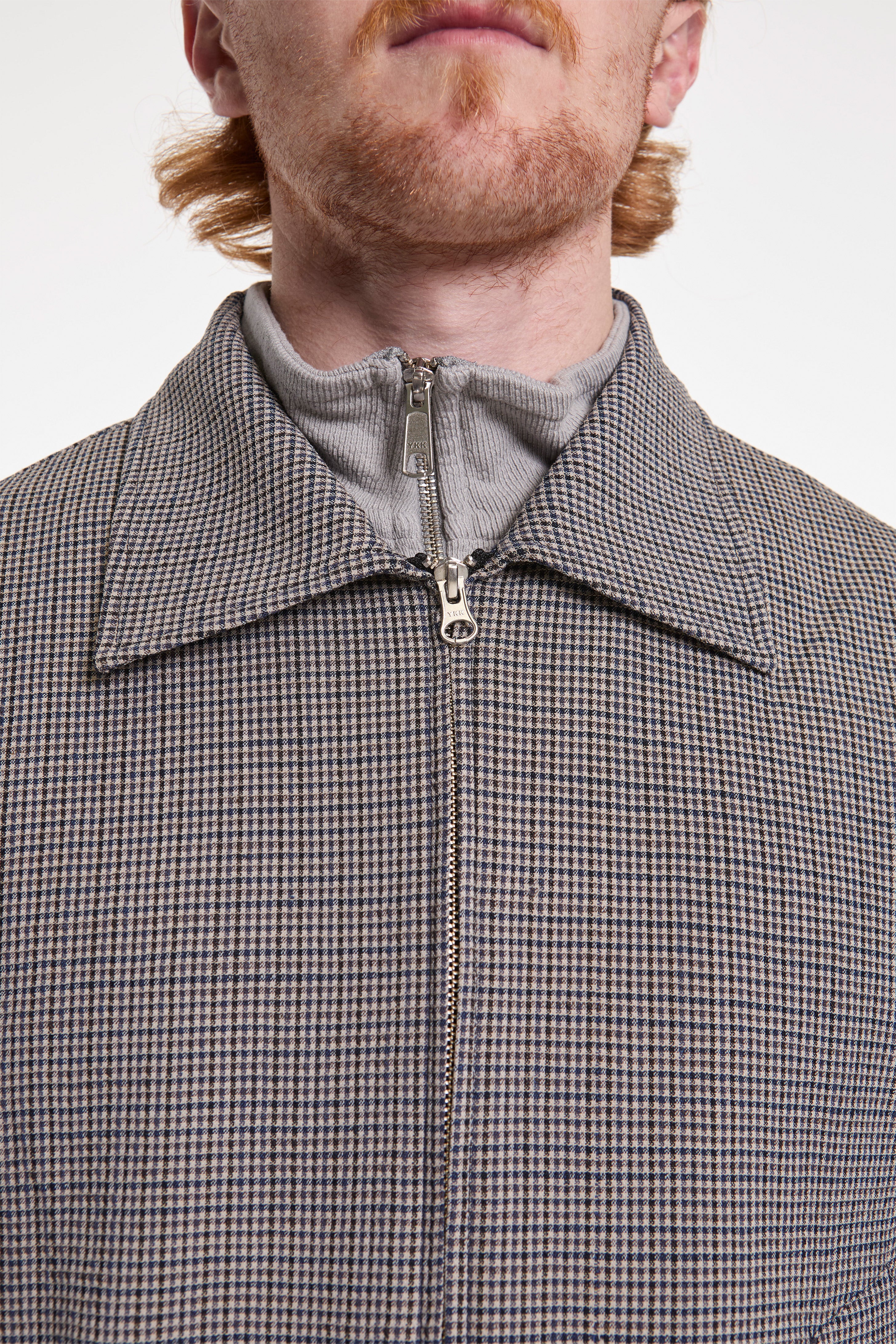 Mail Jacket Taupe Check - Image 3