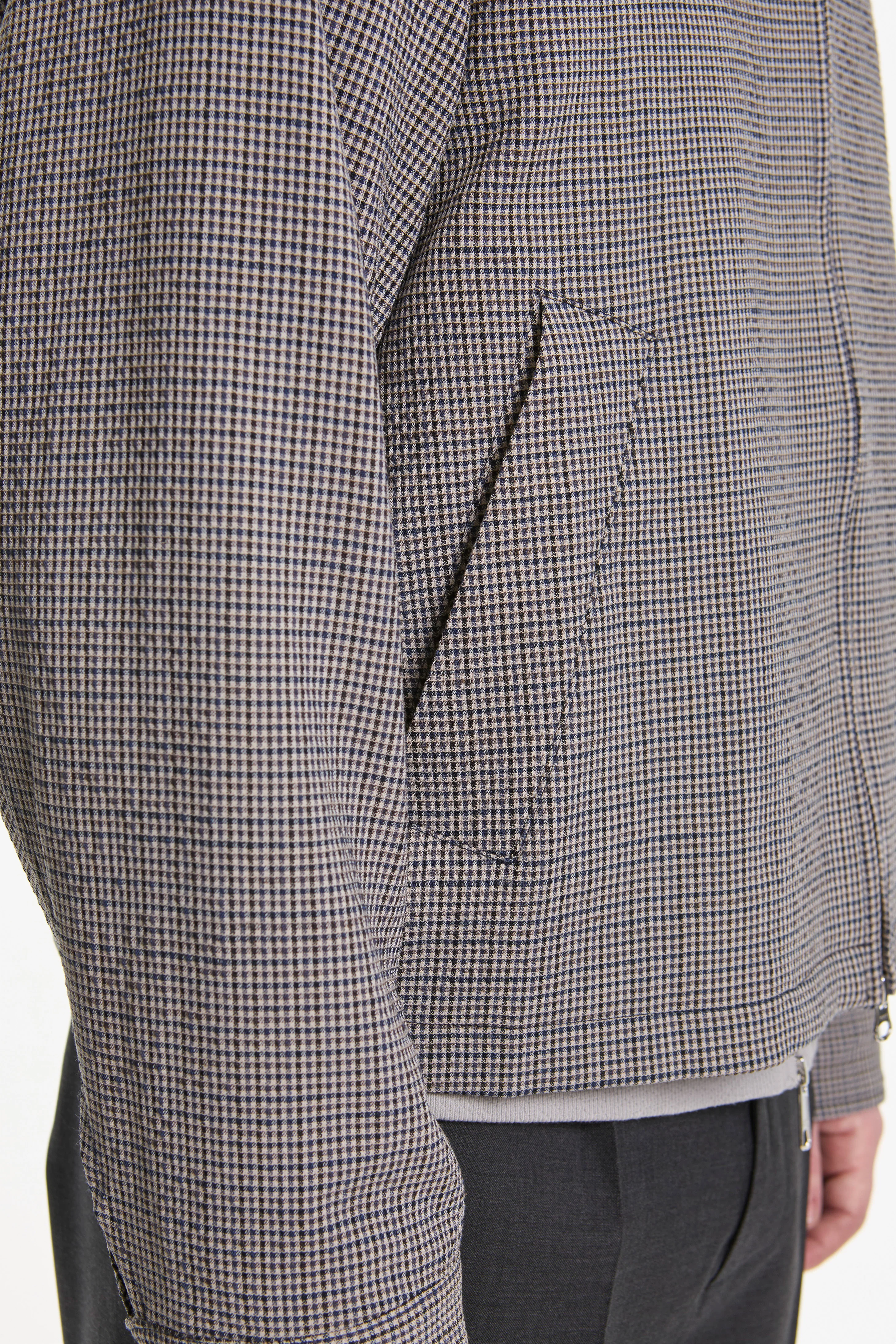 Mail Jacket Taupe Check - Image 4