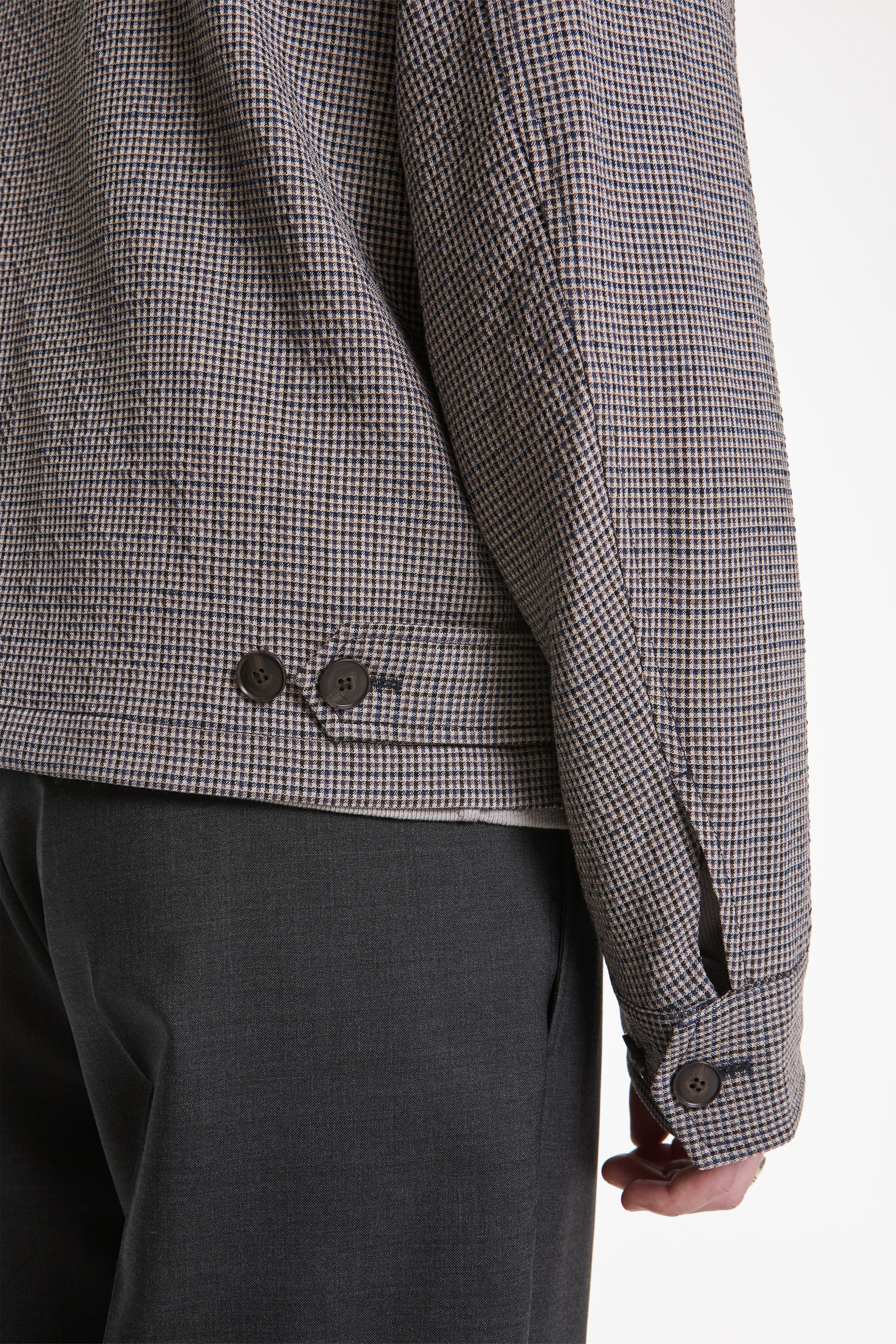 Mail Jacket Taupe Check - Image 6