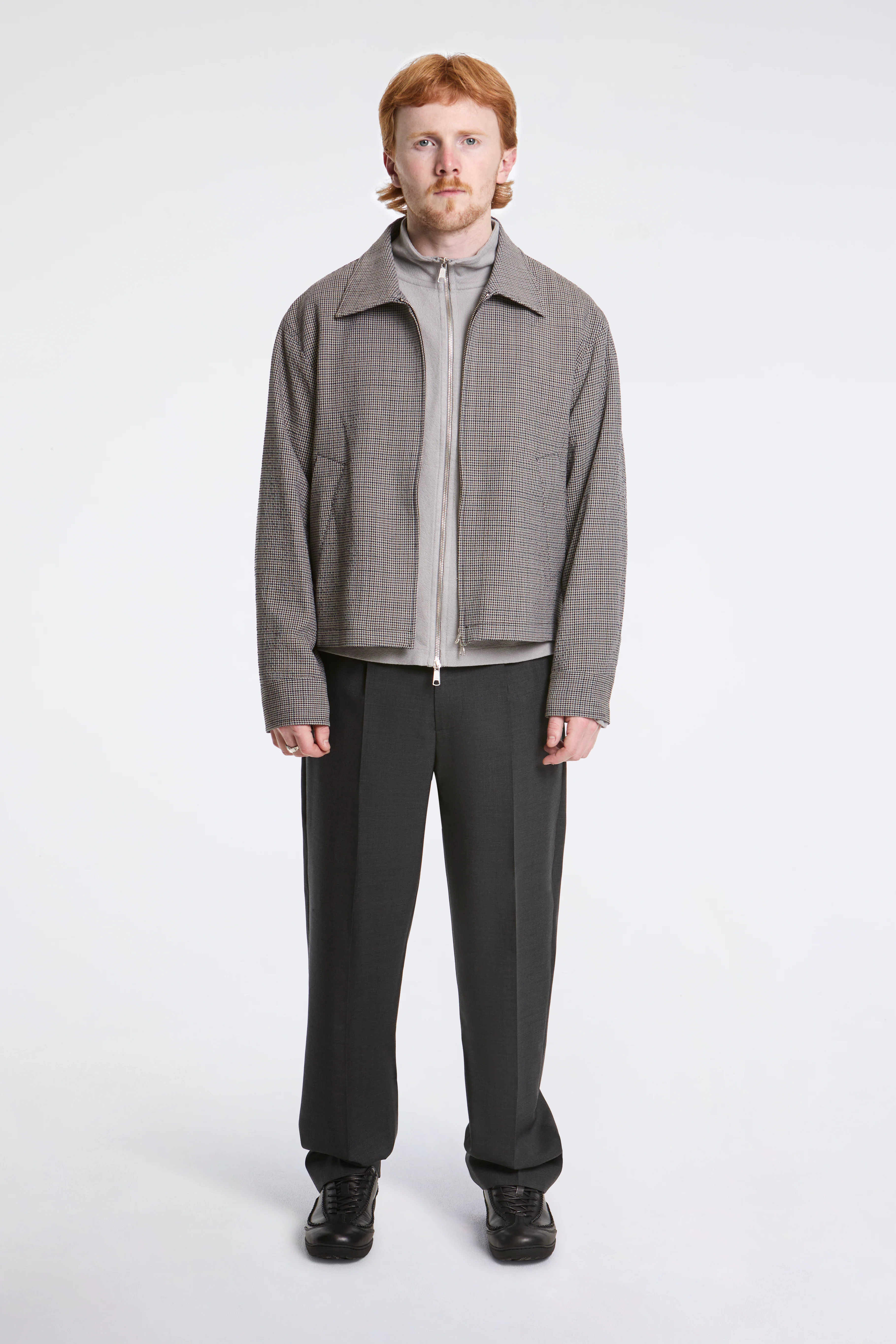 Mail Jacket Taupe Check - Image 7