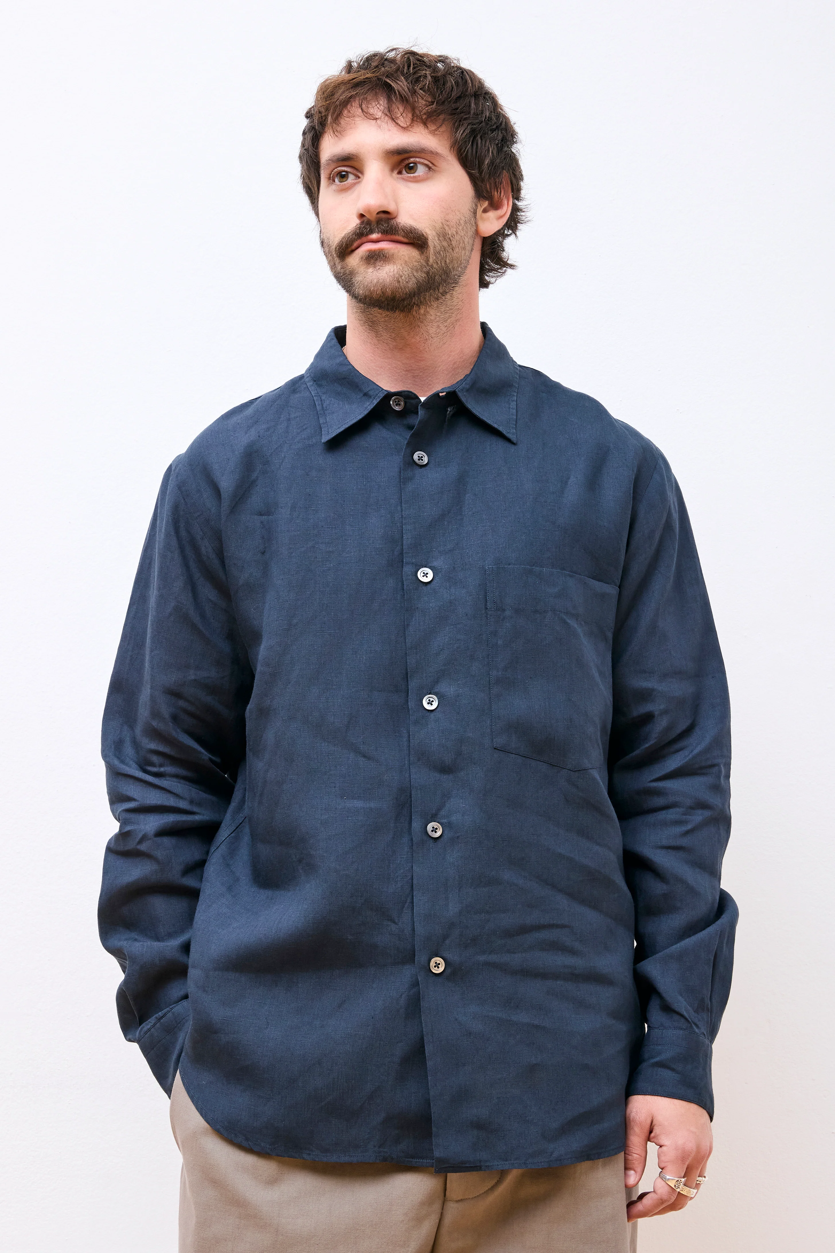 Basic Shirt Dark Navy - Image 2
