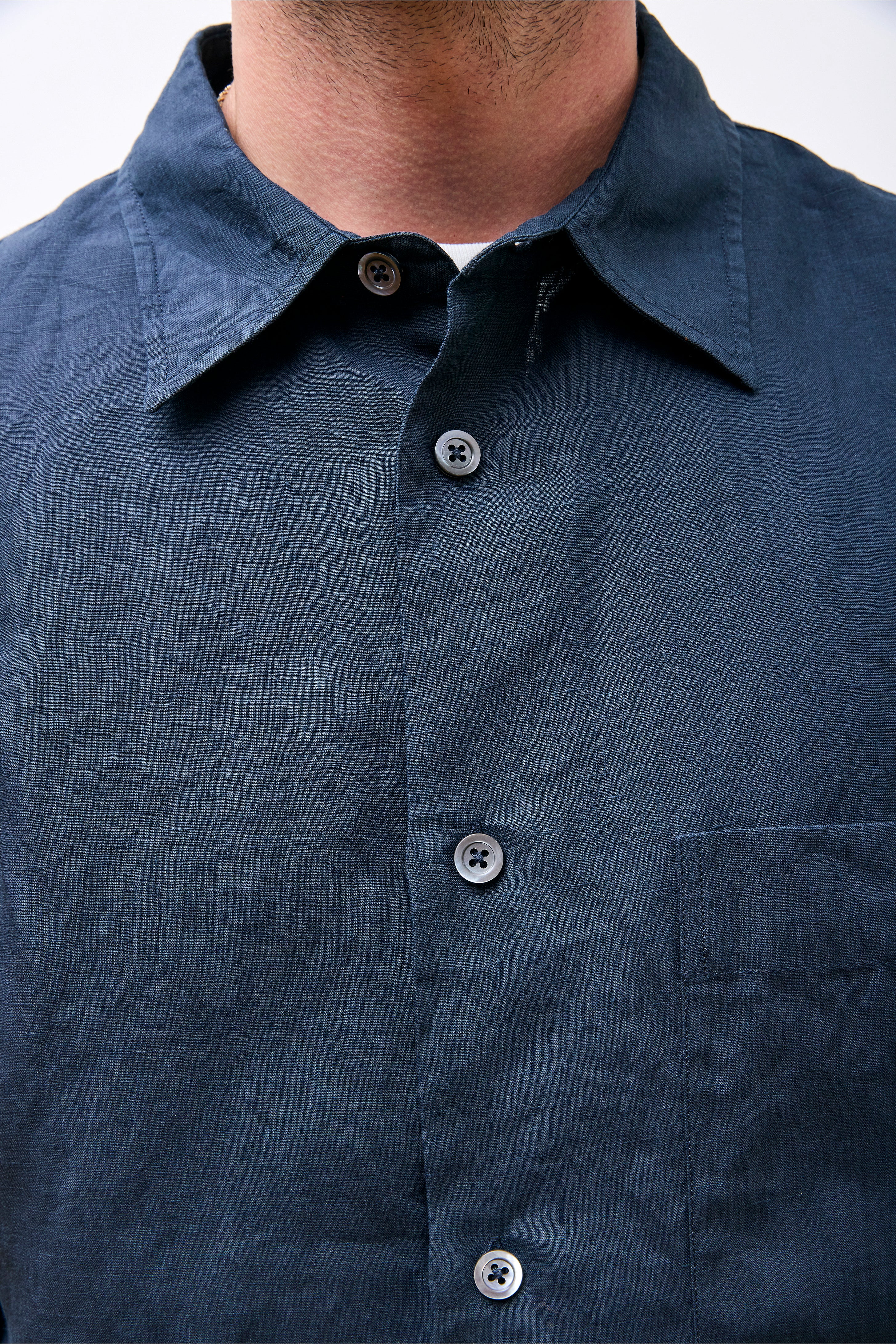 Basic Shirt Dark Navy - Image 3
