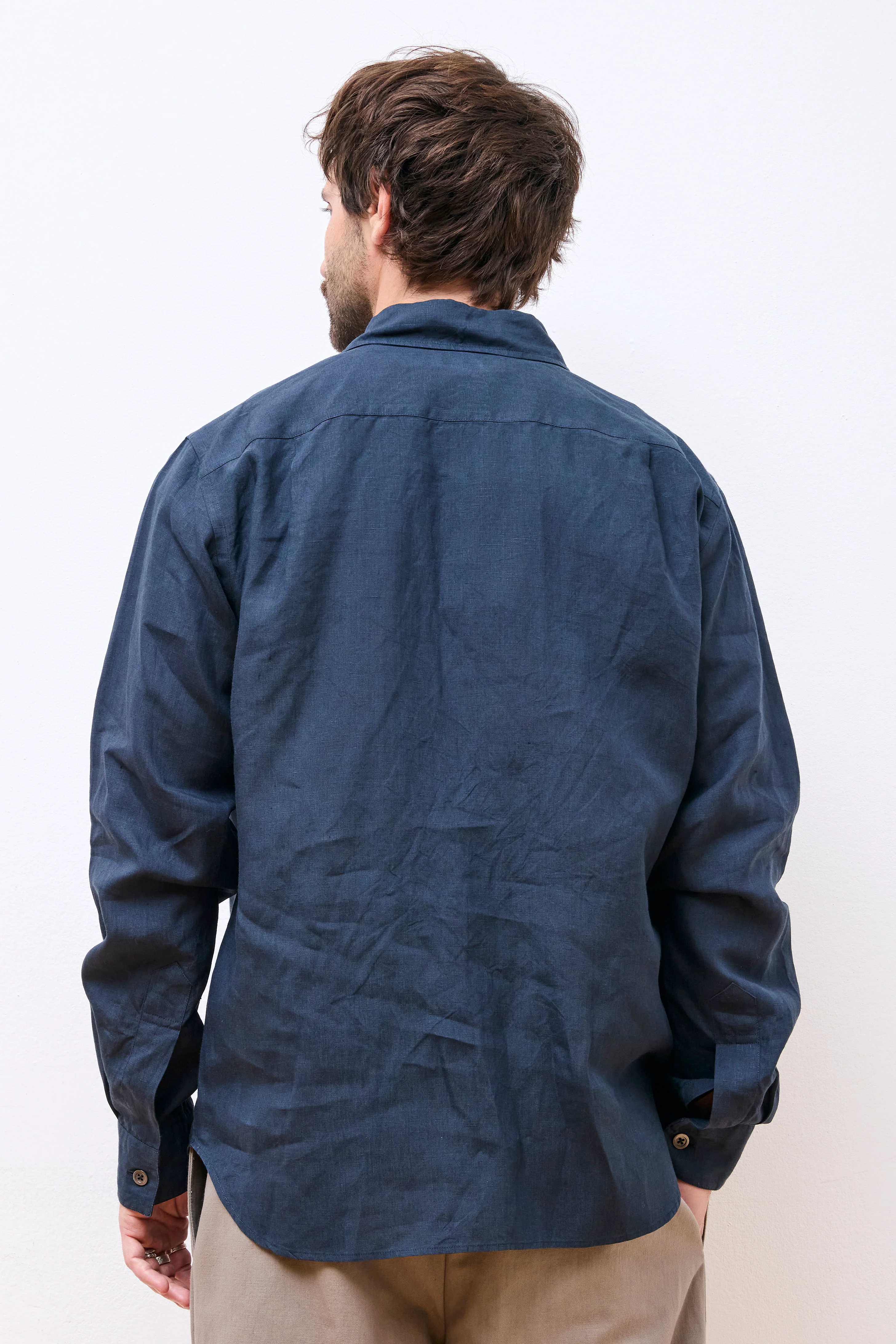 Basic Shirt Dark Navy - Image 6