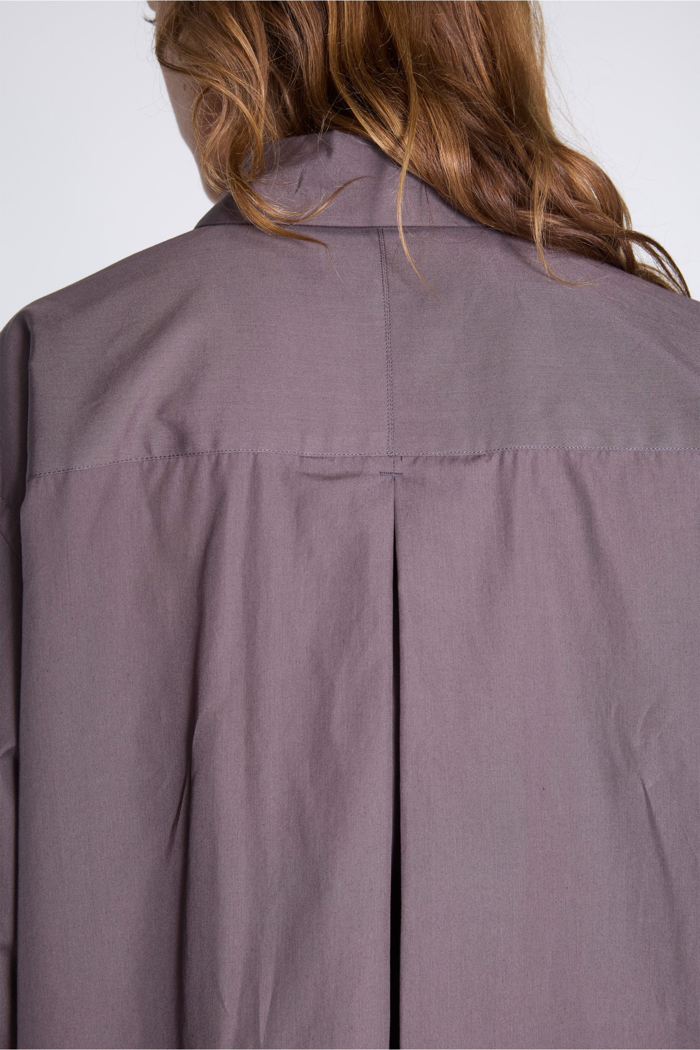 Inverted Pleat Shirt Ash - Image 3