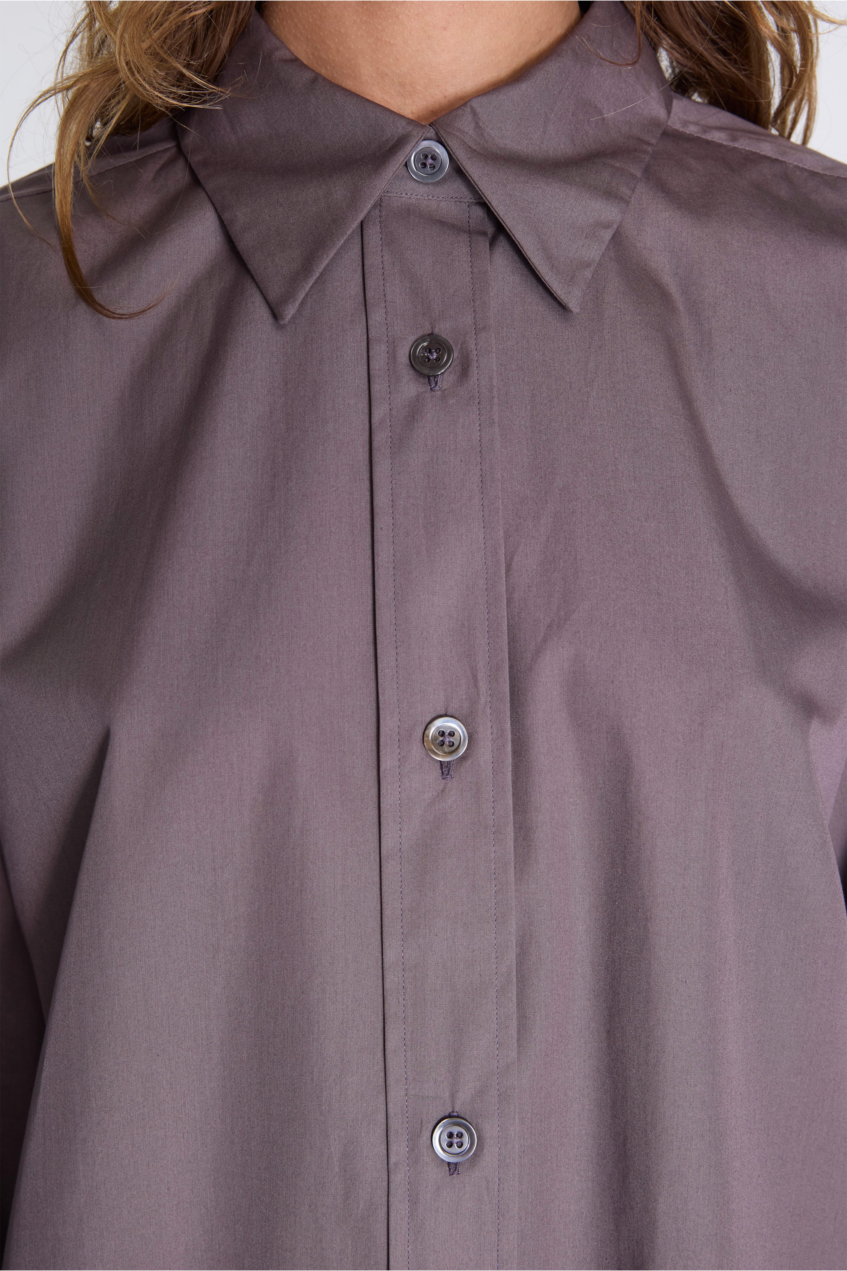 Inverted Pleat Shirt Ash - Image 4