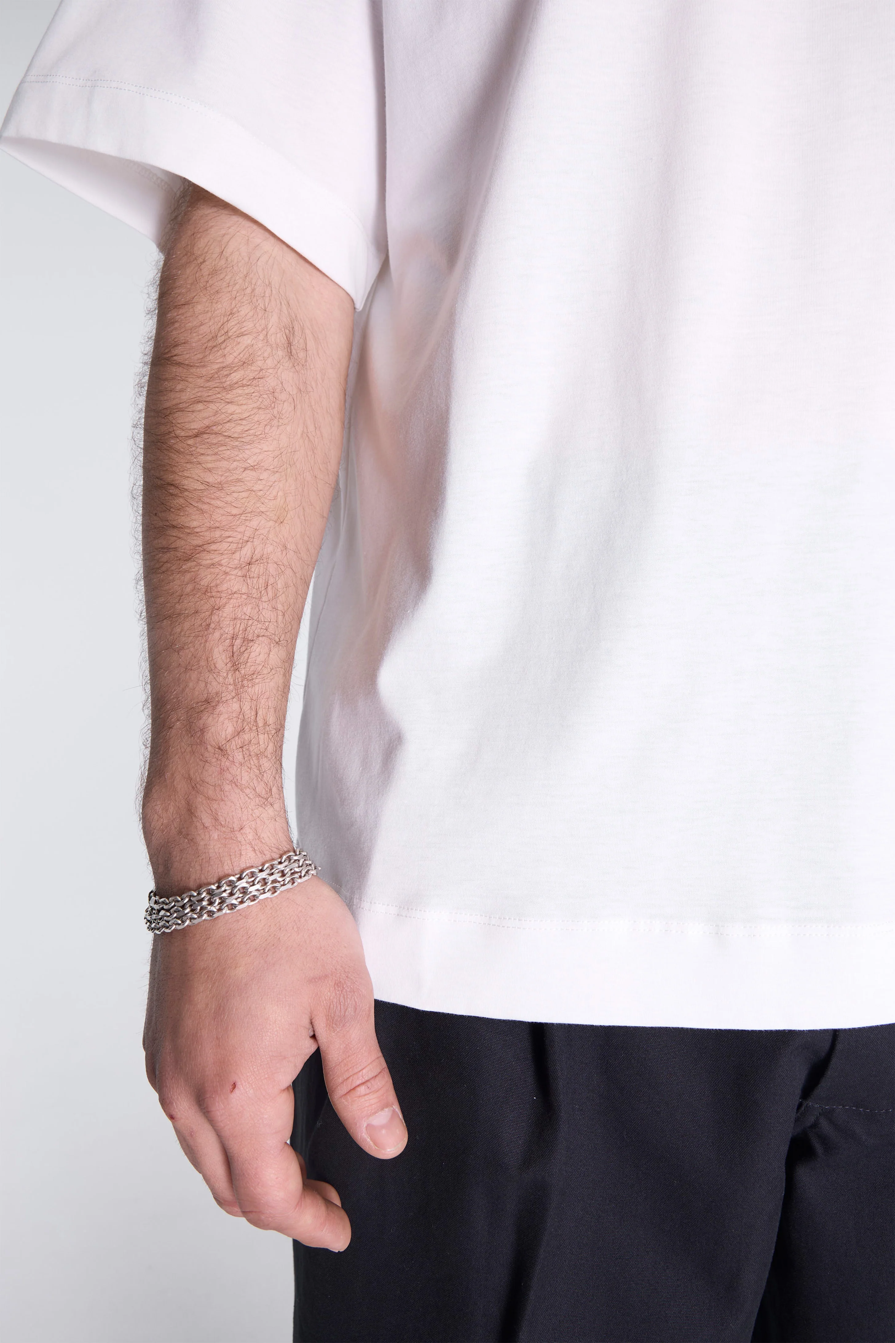 Mens Short Sleeve T-Shirt Off White - Image 4