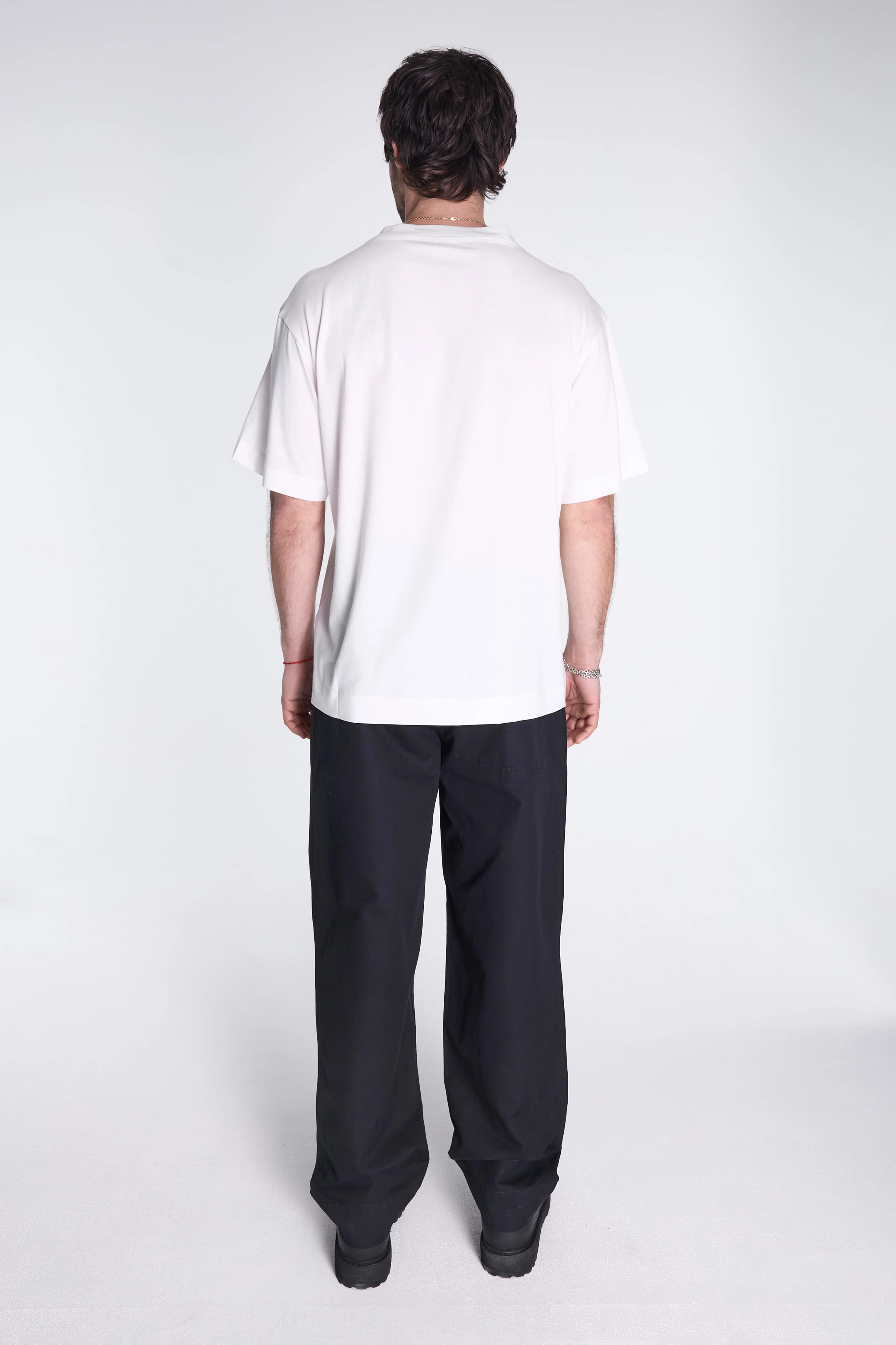Mens Short Sleeve T-Shirt Off White - Image 6