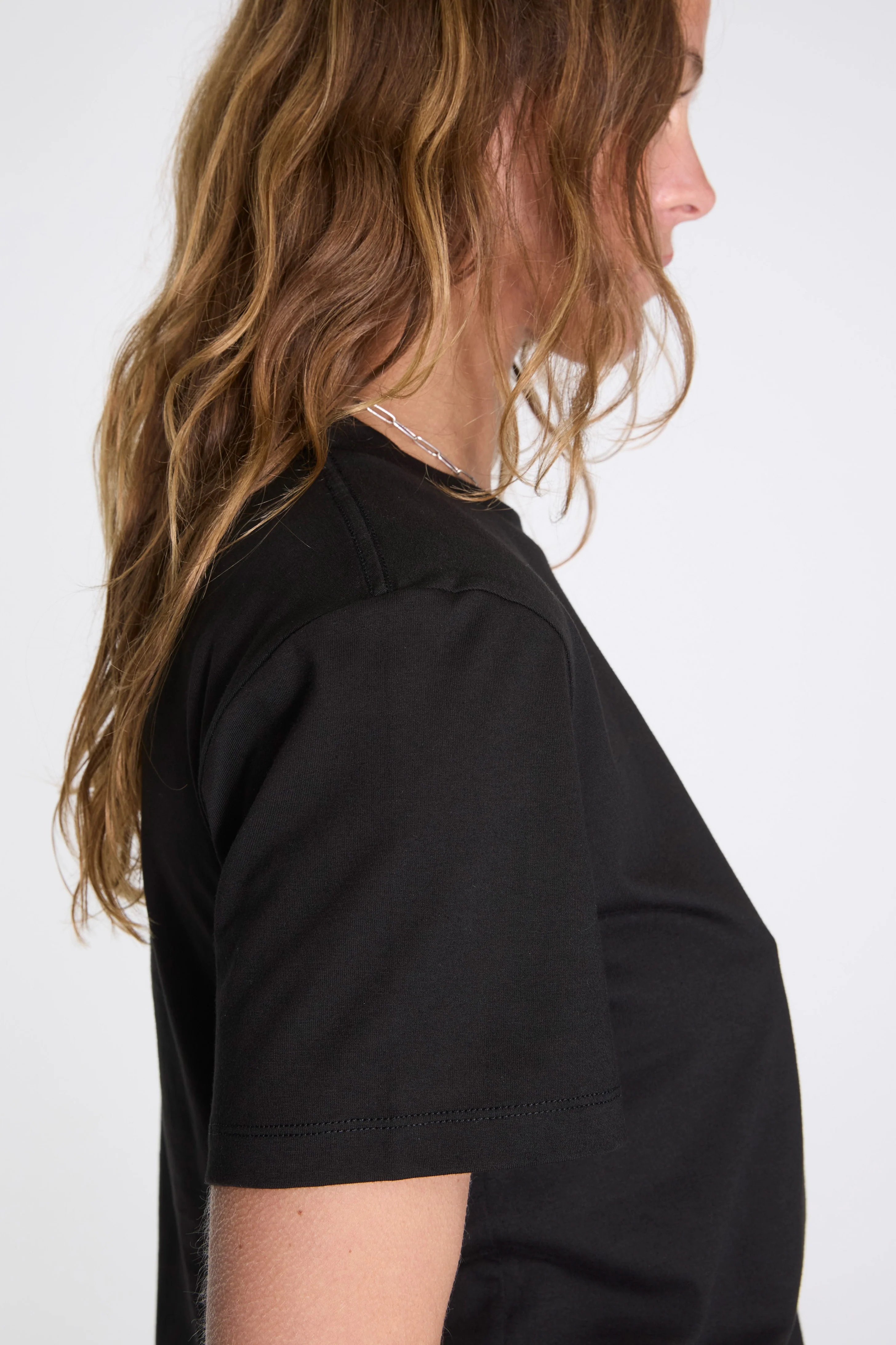 Womens Boys T-Shirt Black - Image 3