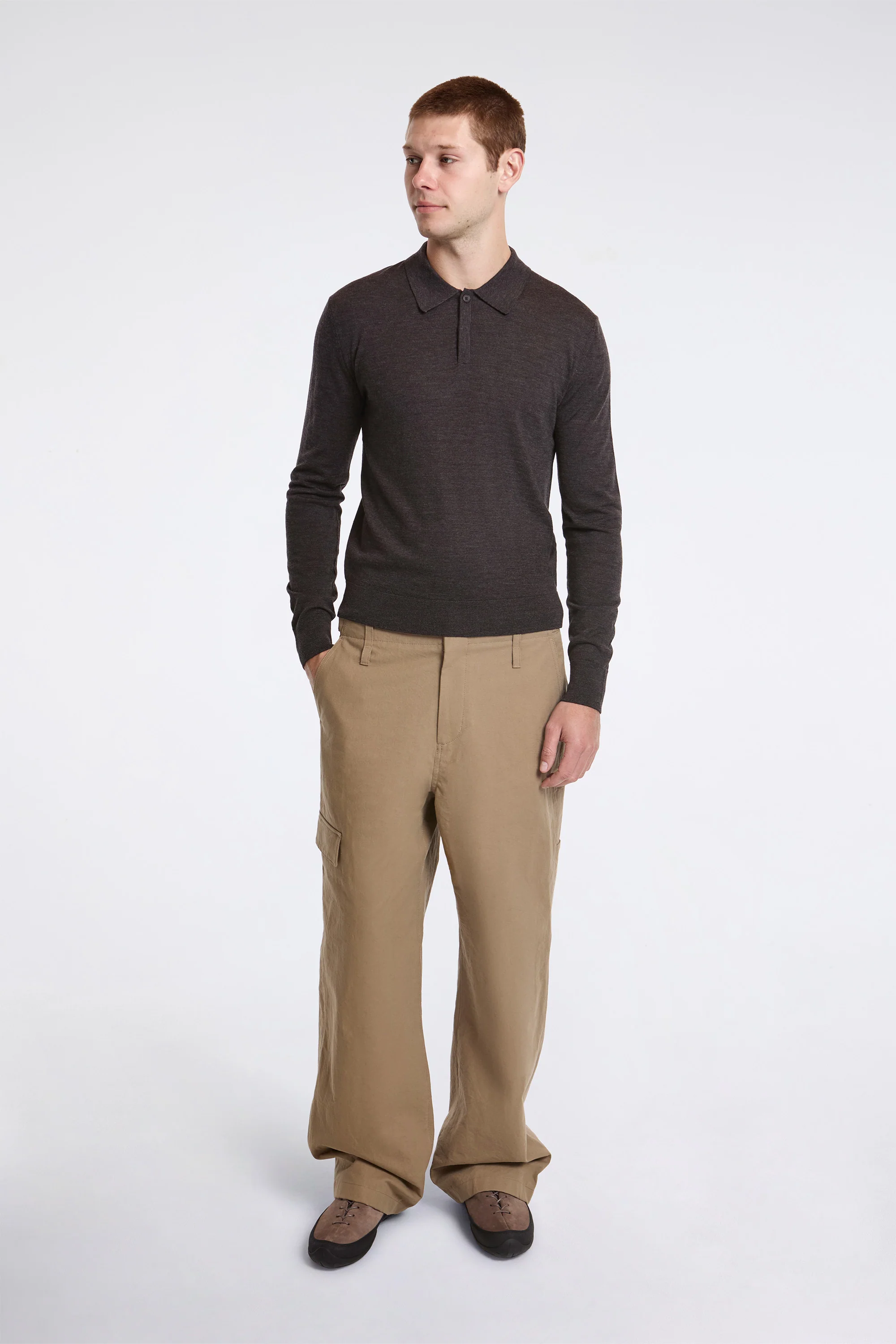 Men's Pocket Work Trousers Khaki - Image 7