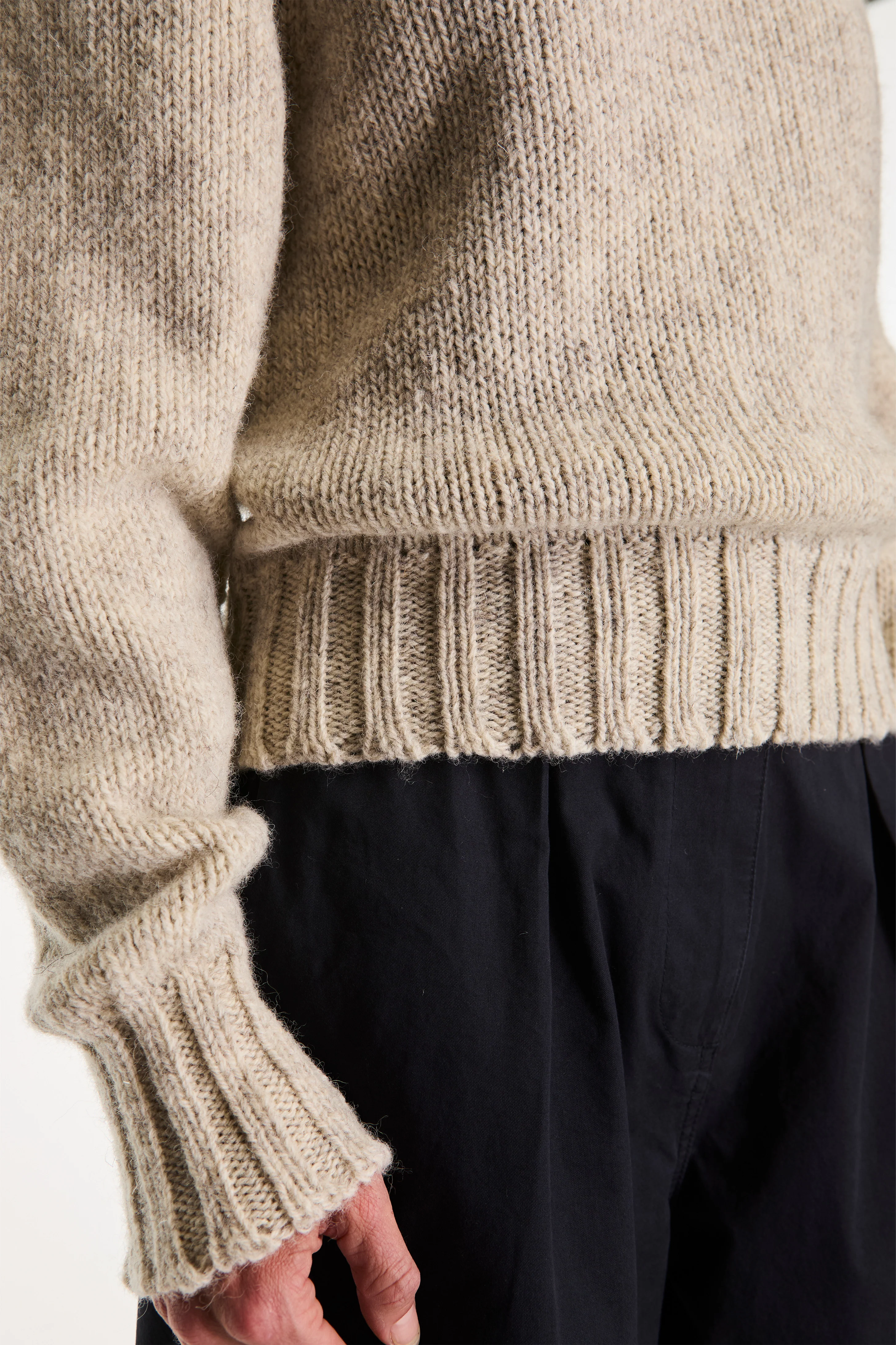 MHL Chunky Seamless Crew Neck Natural - Image 4