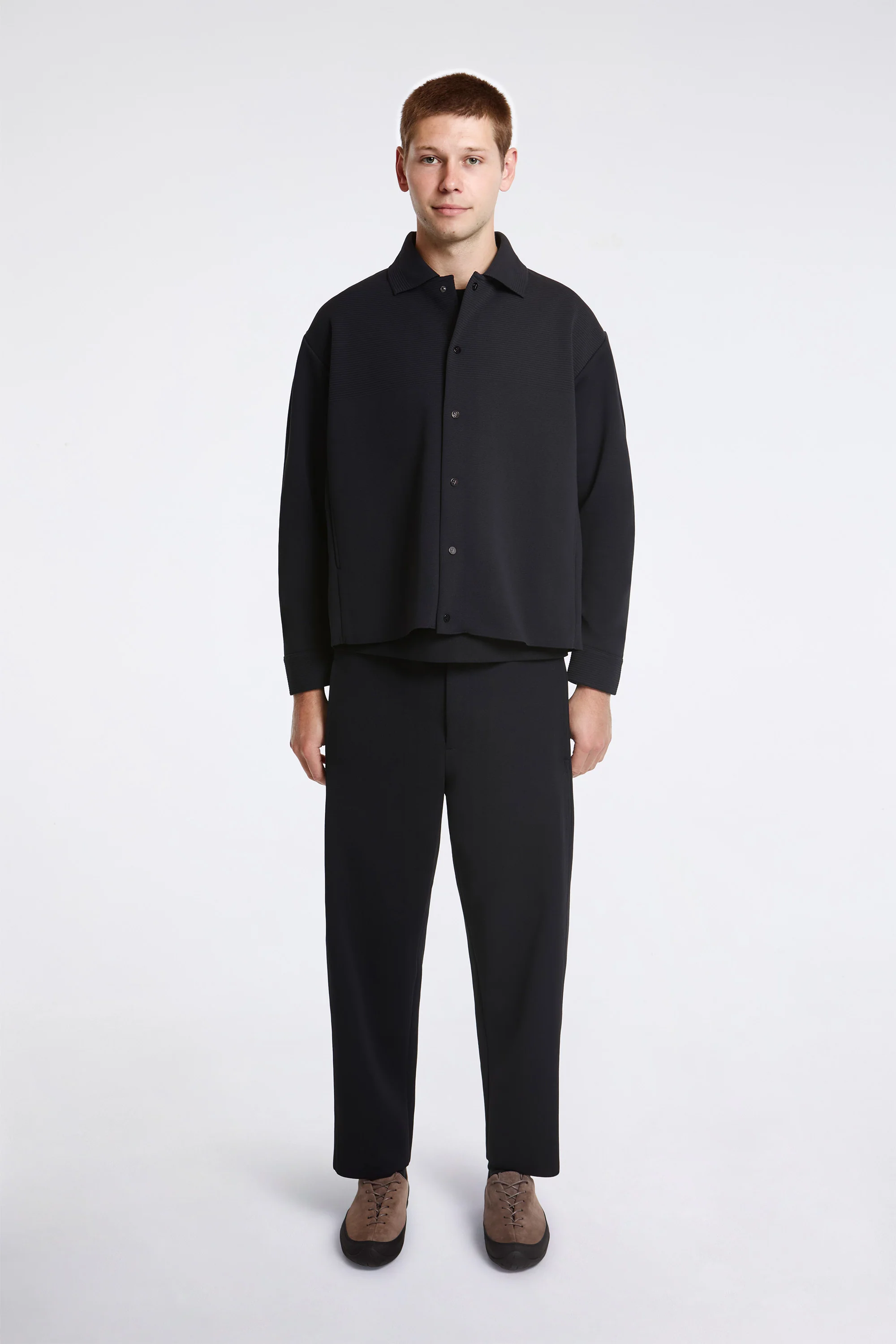 Milan Shirt Collar Blouson Black - Image 5