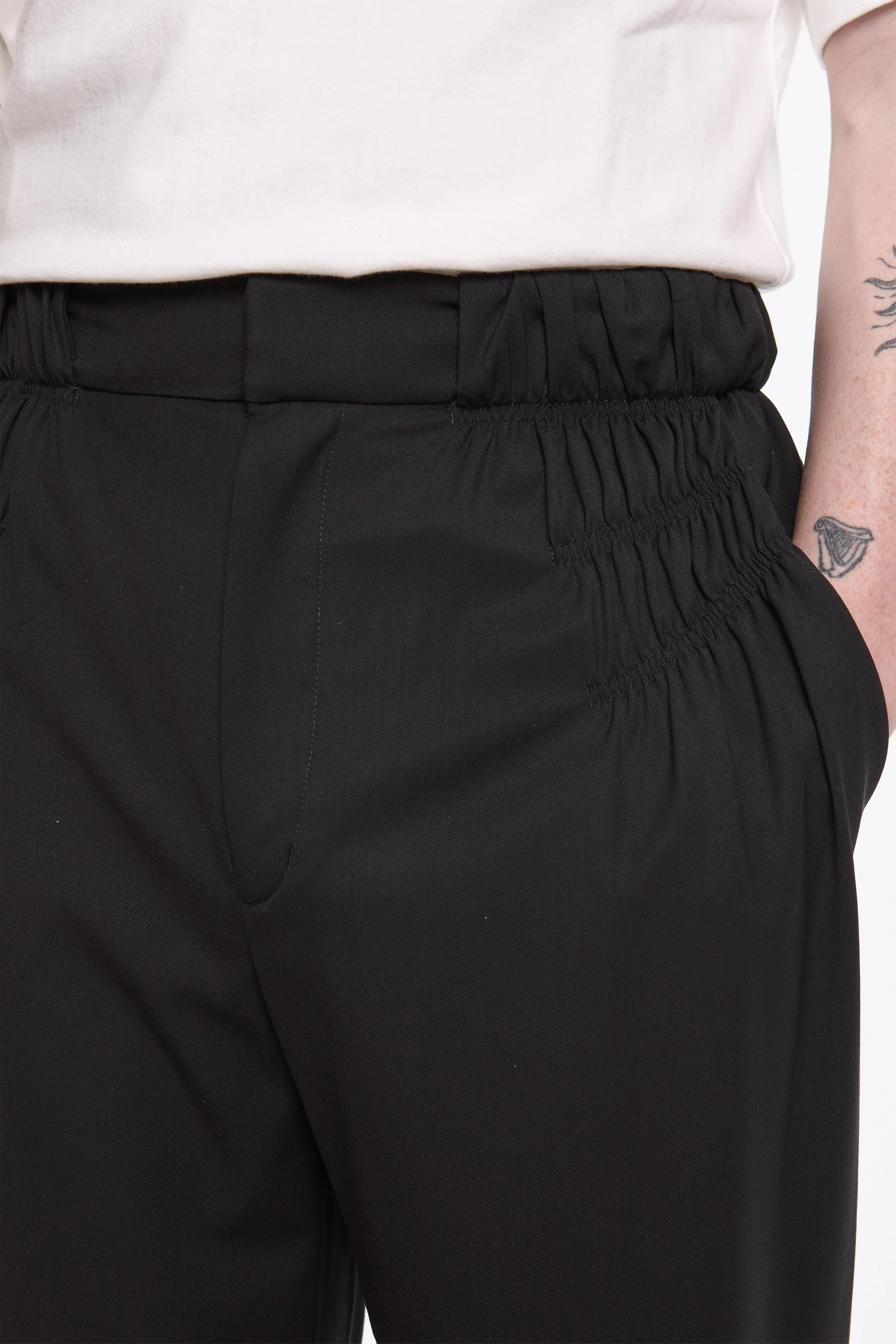 Minna Gathered Trouser Crow Black - Image 3