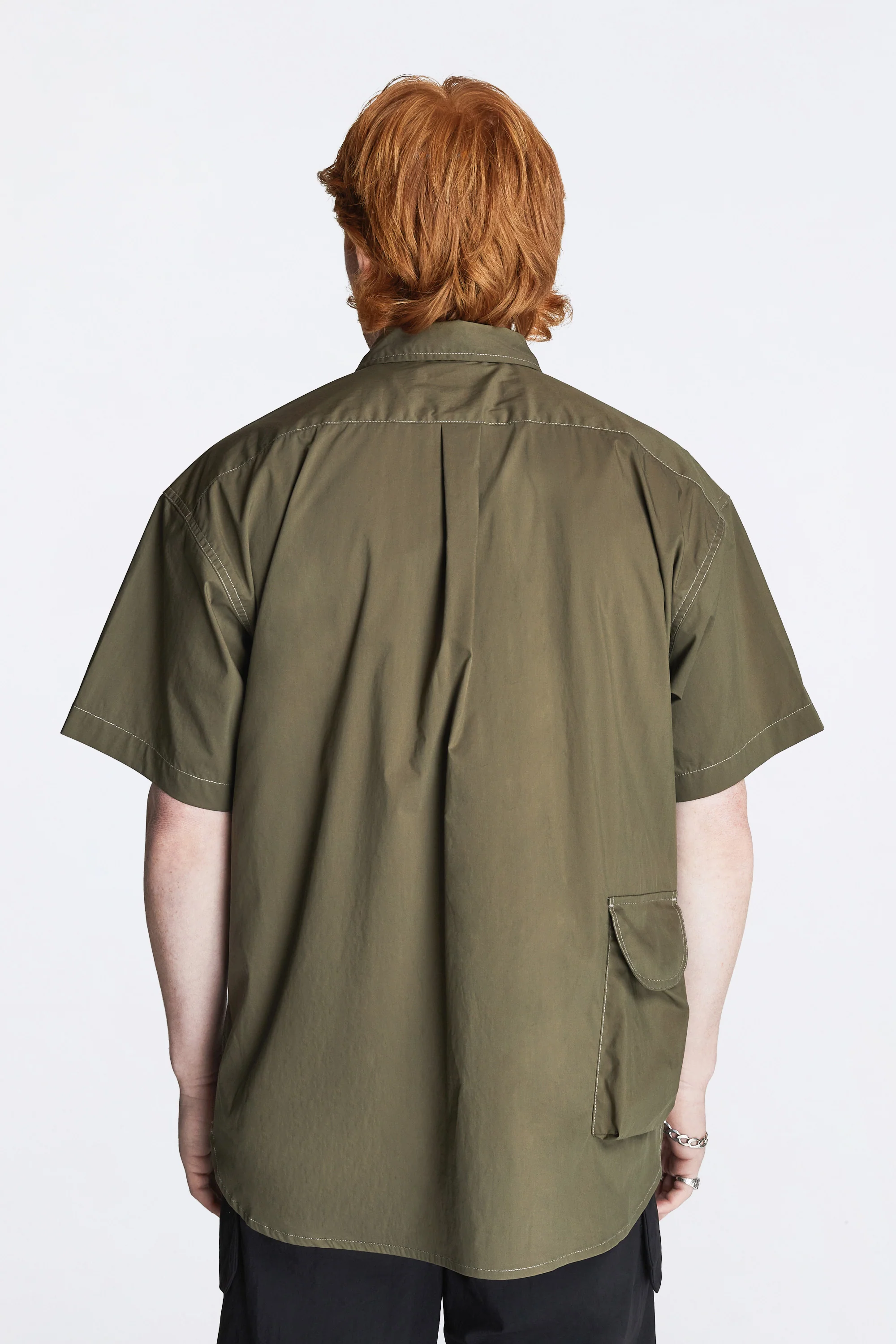 Multi Pocket SS Shirt Khaki - Image 2
