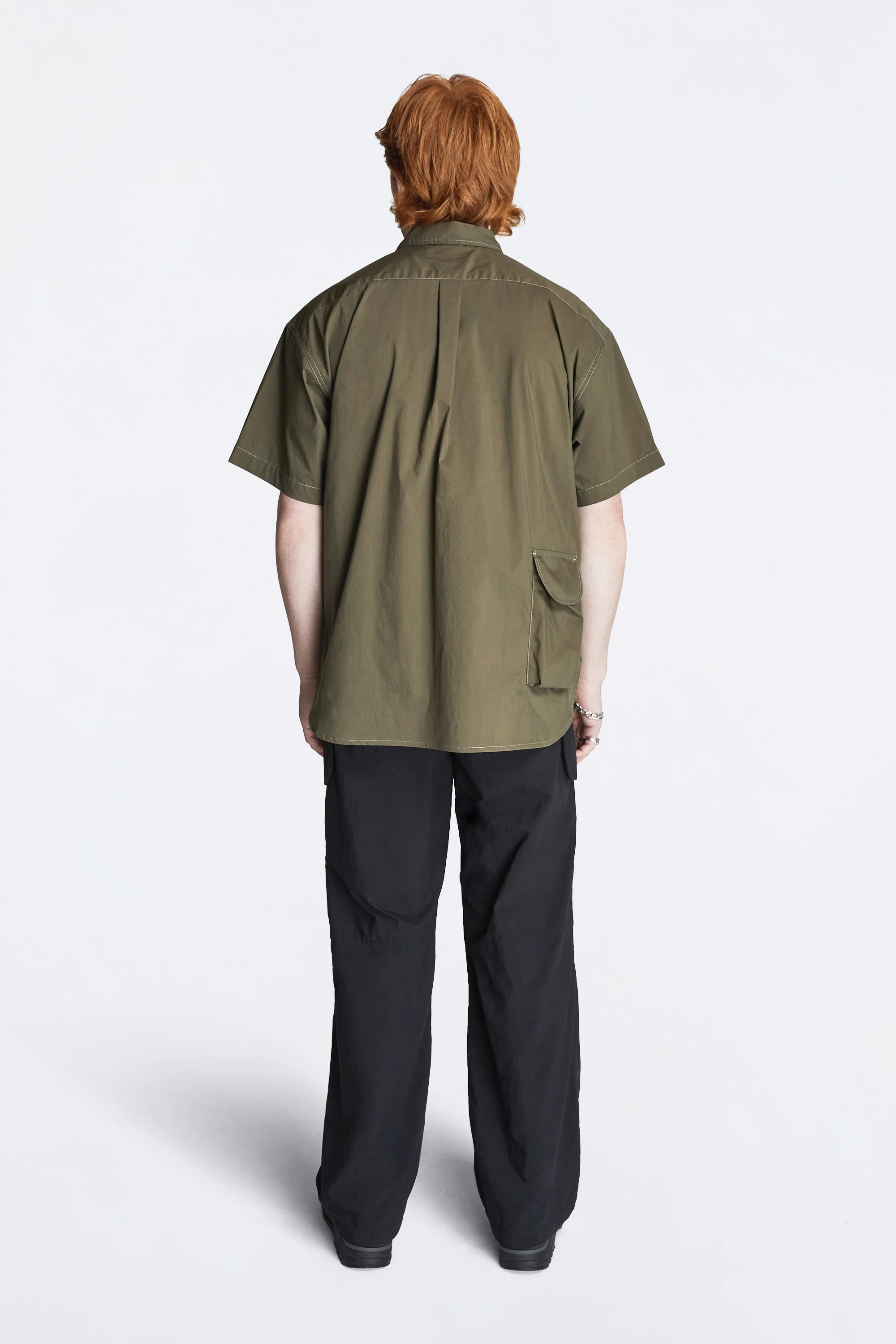 Multi Pocket SS Shirt Khaki - Image 6