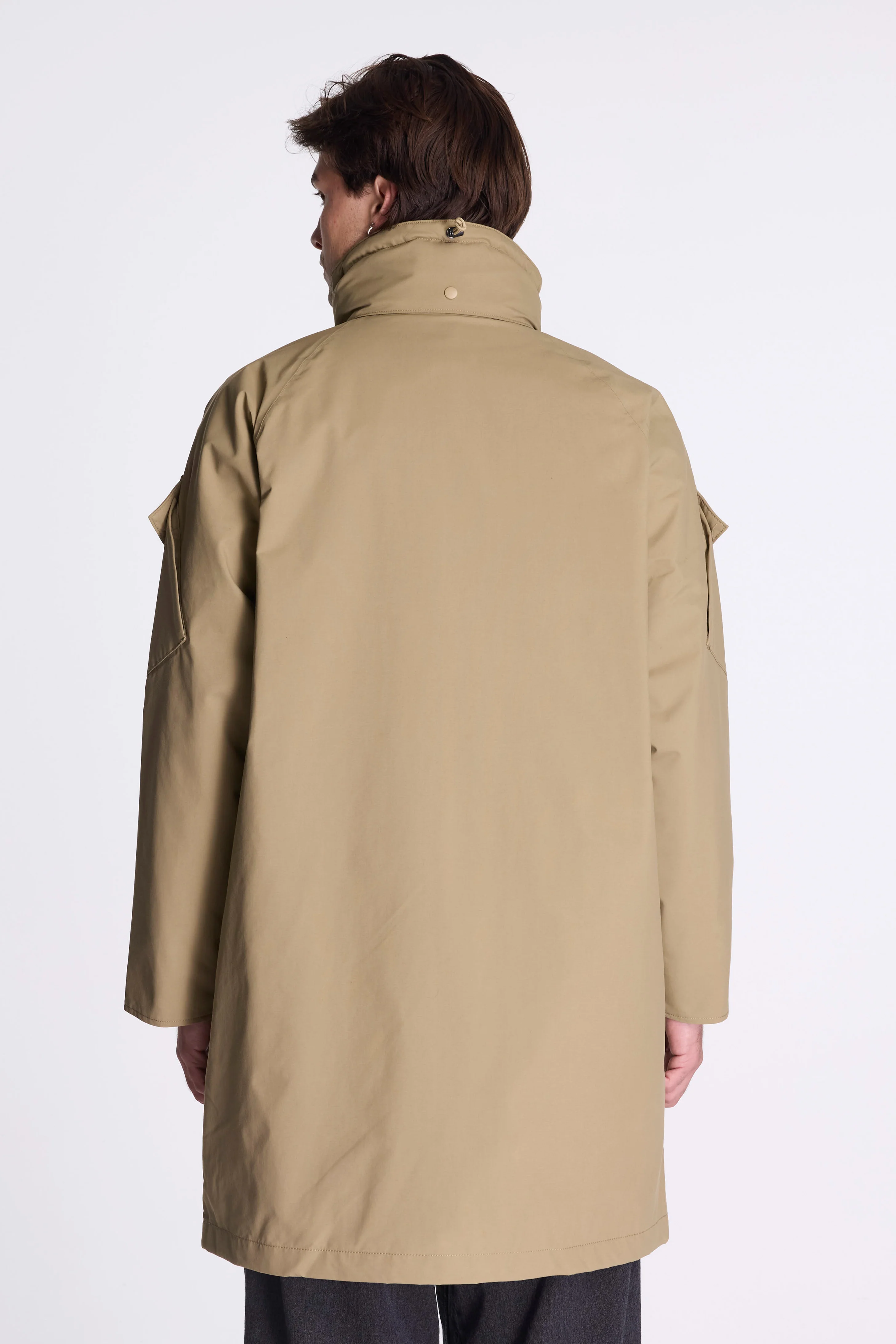 2L Nylon Gore-Tex Cruiser Coat Khaki Beige - Image 11
