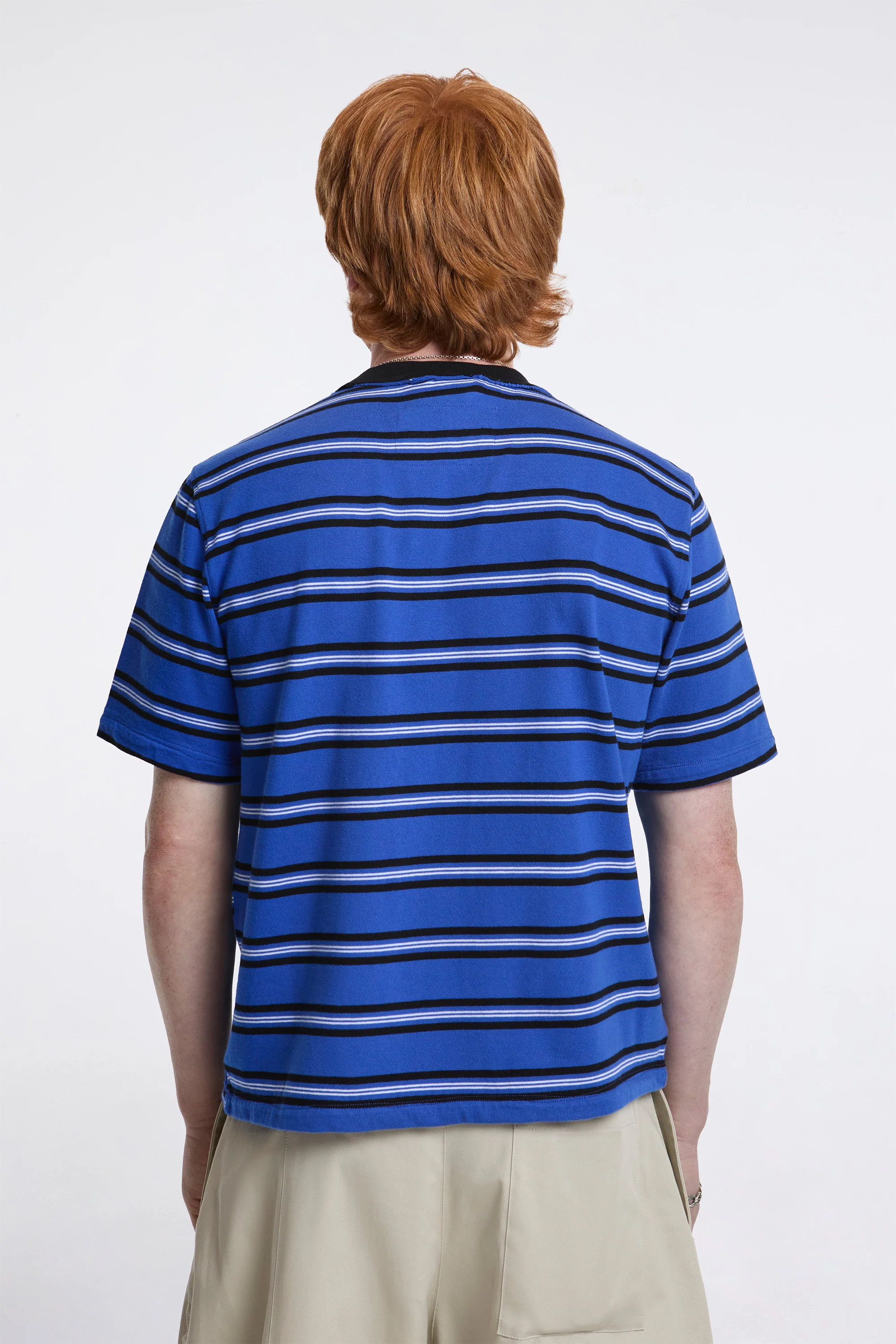 Normal Tee Ss Blue/Black/White Stripe - Image 2