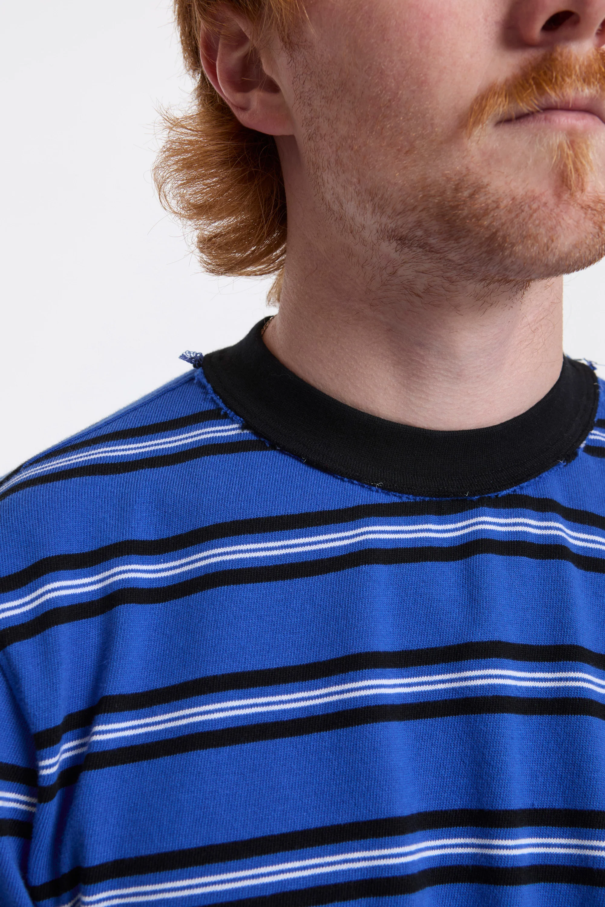 Normal Tee Ss Blue/Black/White Stripe - Image 3