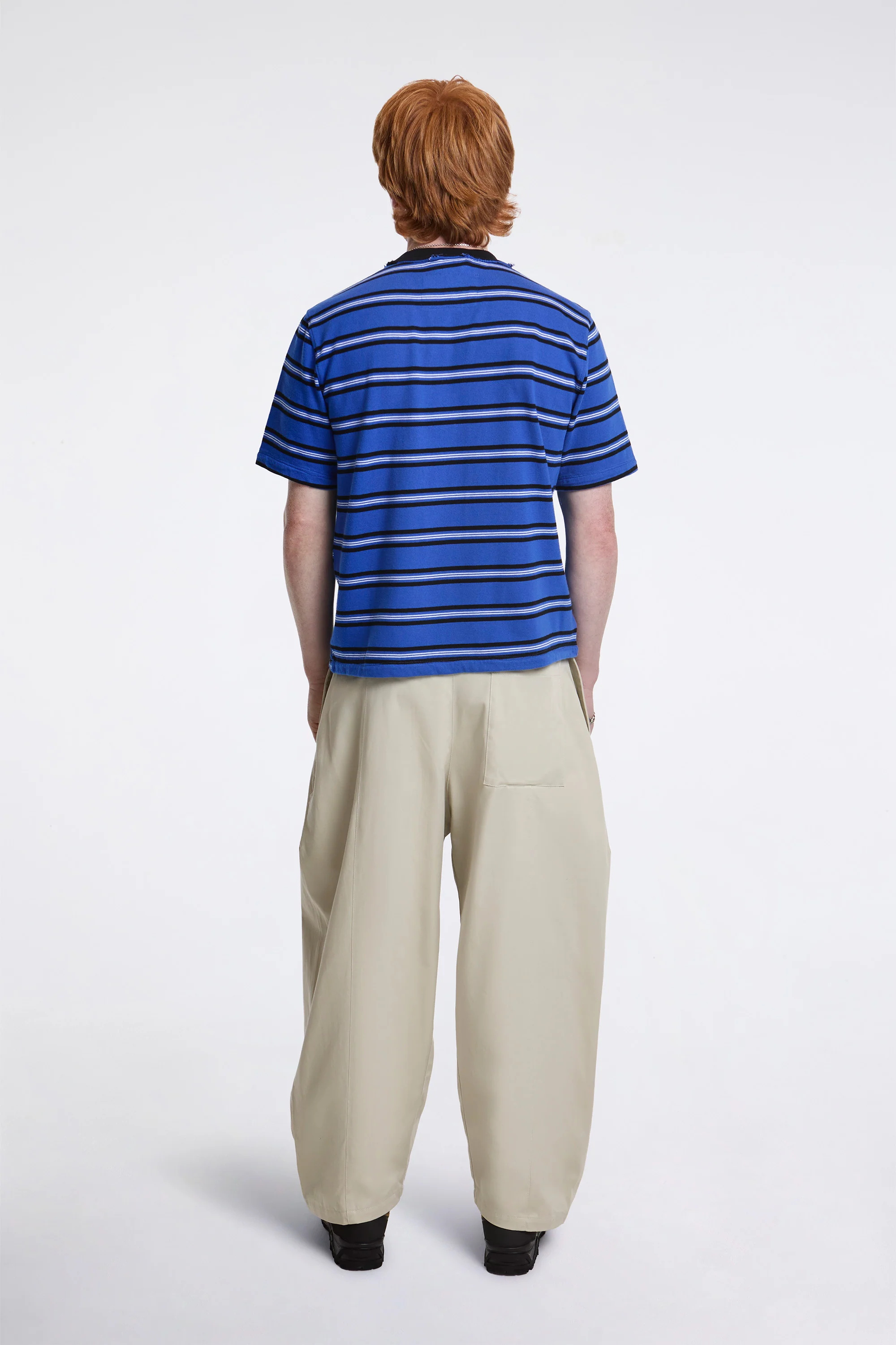 Normal Tee Ss Blue/Black/White Stripe - Image 5