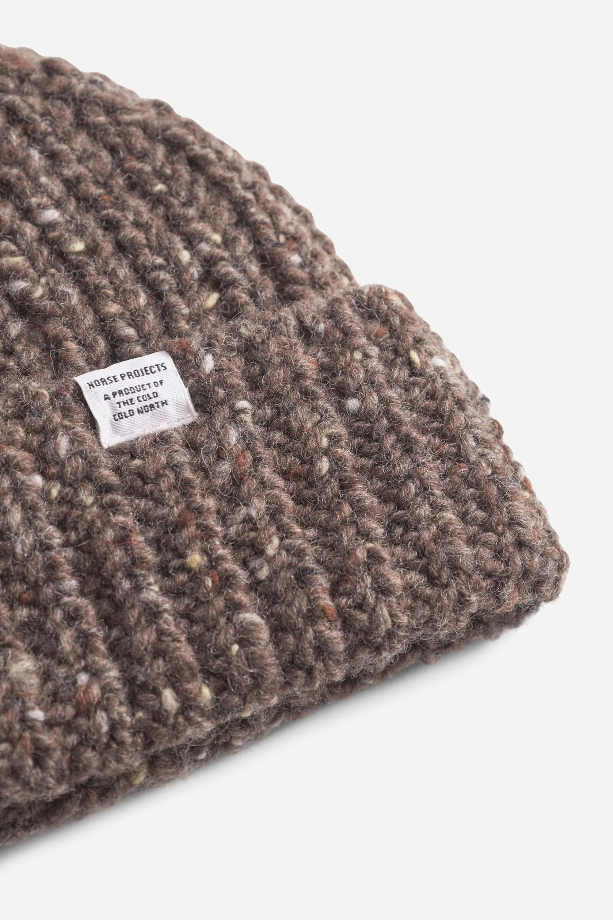 Daniel Donegal Rib Beanie Seal Brown - Image 2