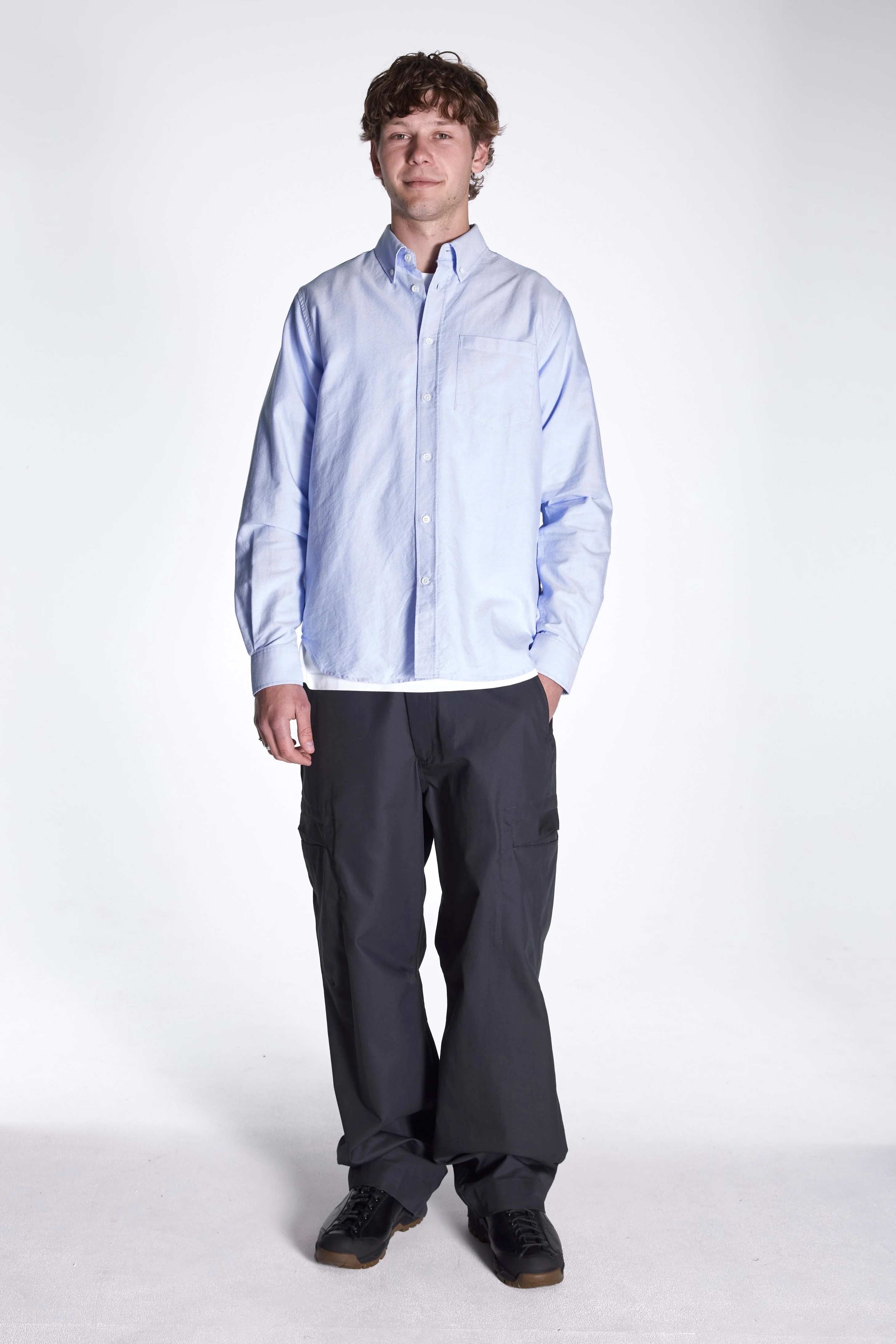 Norse Standard Oxford BD Shirt Pale Blue - Image 4